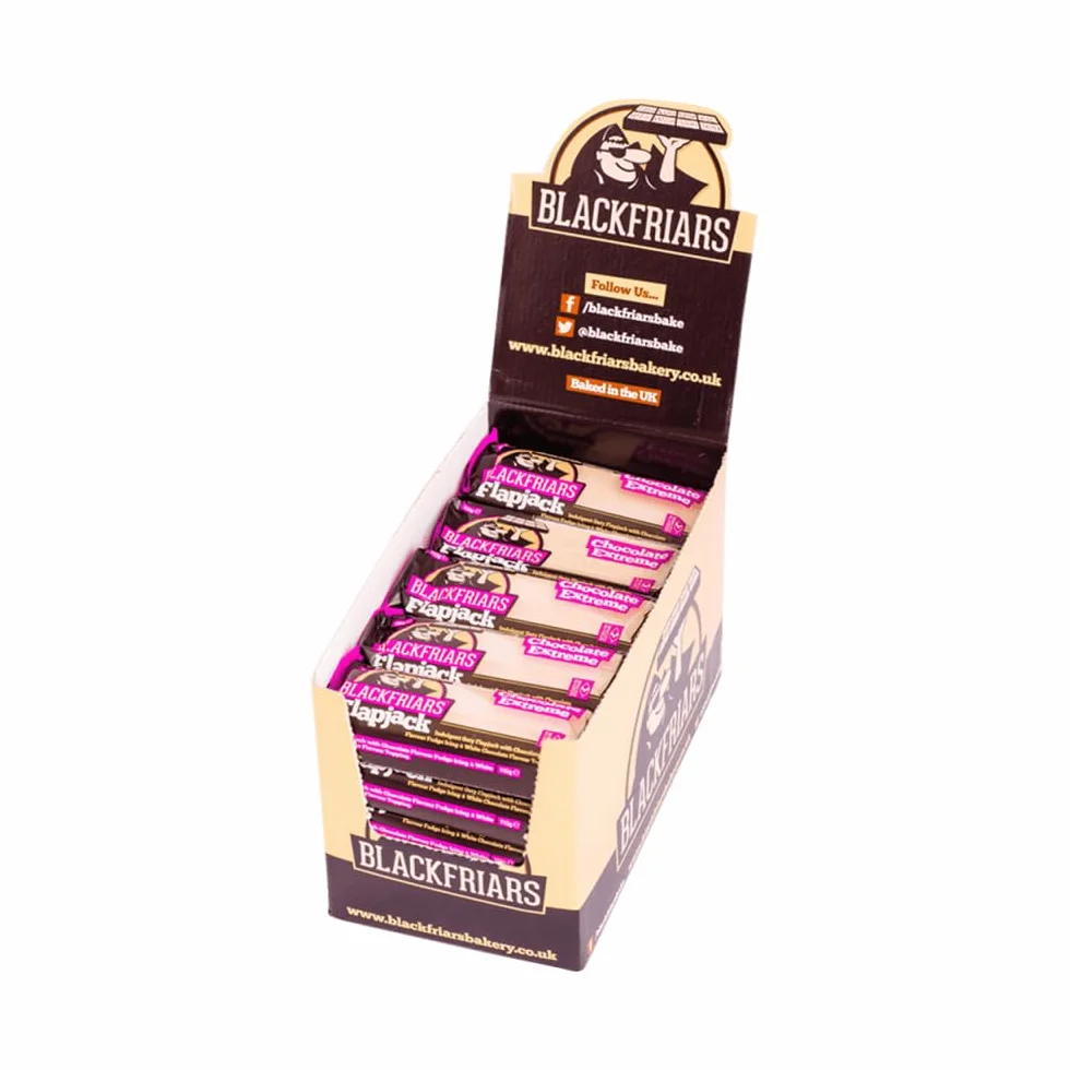 Blackfriars Flapjacks, 110 g, Chocolate Extreme, 25-Piece