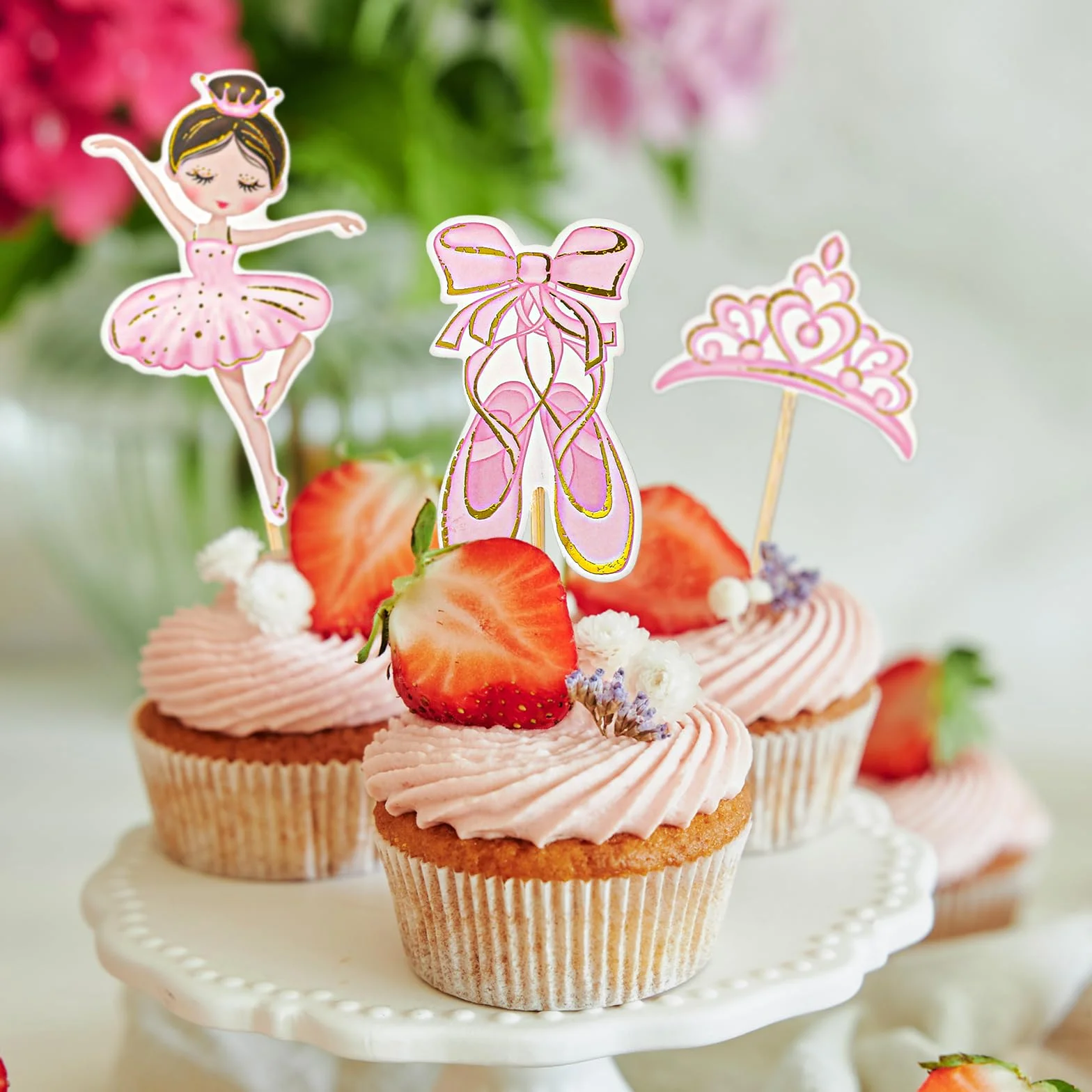 28 sztuk baleriny, toppery na tort, balerina, babeczki, baleriny, dekoracje na przyjęcie urodzinowe, artykuły na balet, na baby shower, urodziny, przyjęcie, dekoracje na tort, 28 szt