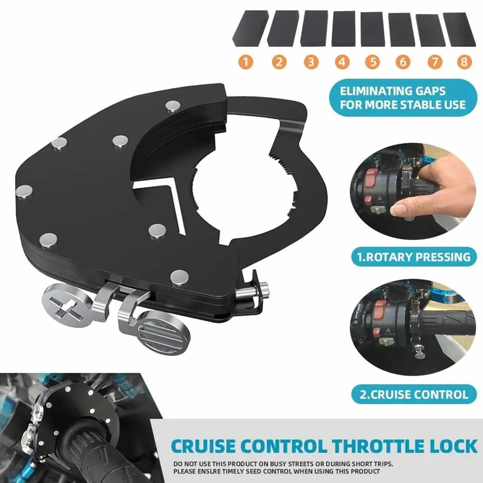 MKBHD Tempomat motocyklowy z blokadą przepustnicy i wspomaganiem kierownicy pasuje do Hondy X Adv wszystkie lata Xadv X-ADV CTX 700 1300 CTX700 CTX1300 2023(Black BOTTOM KIT)