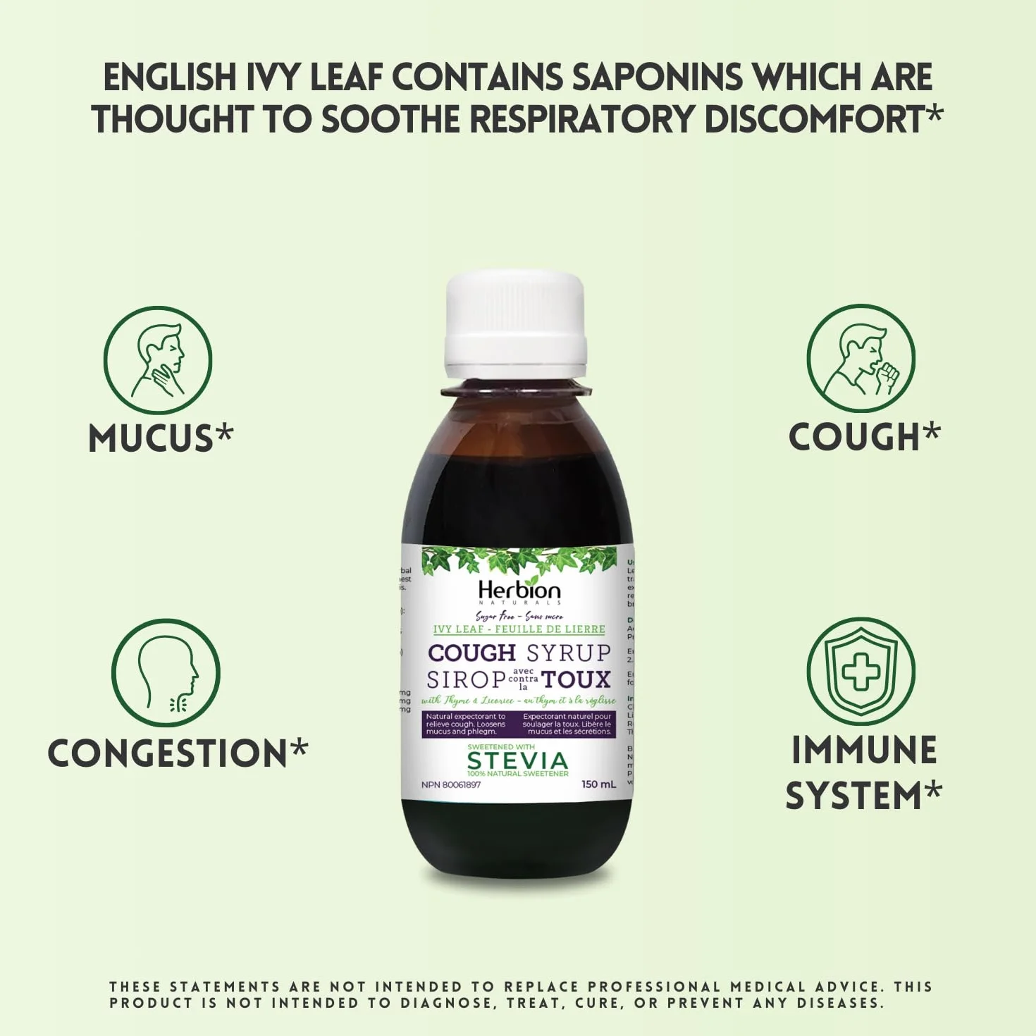 Herbion Natural Syrup tymiankowy syrop na kaszel 150 ml dla dorosłych i dzieci od 4 lat