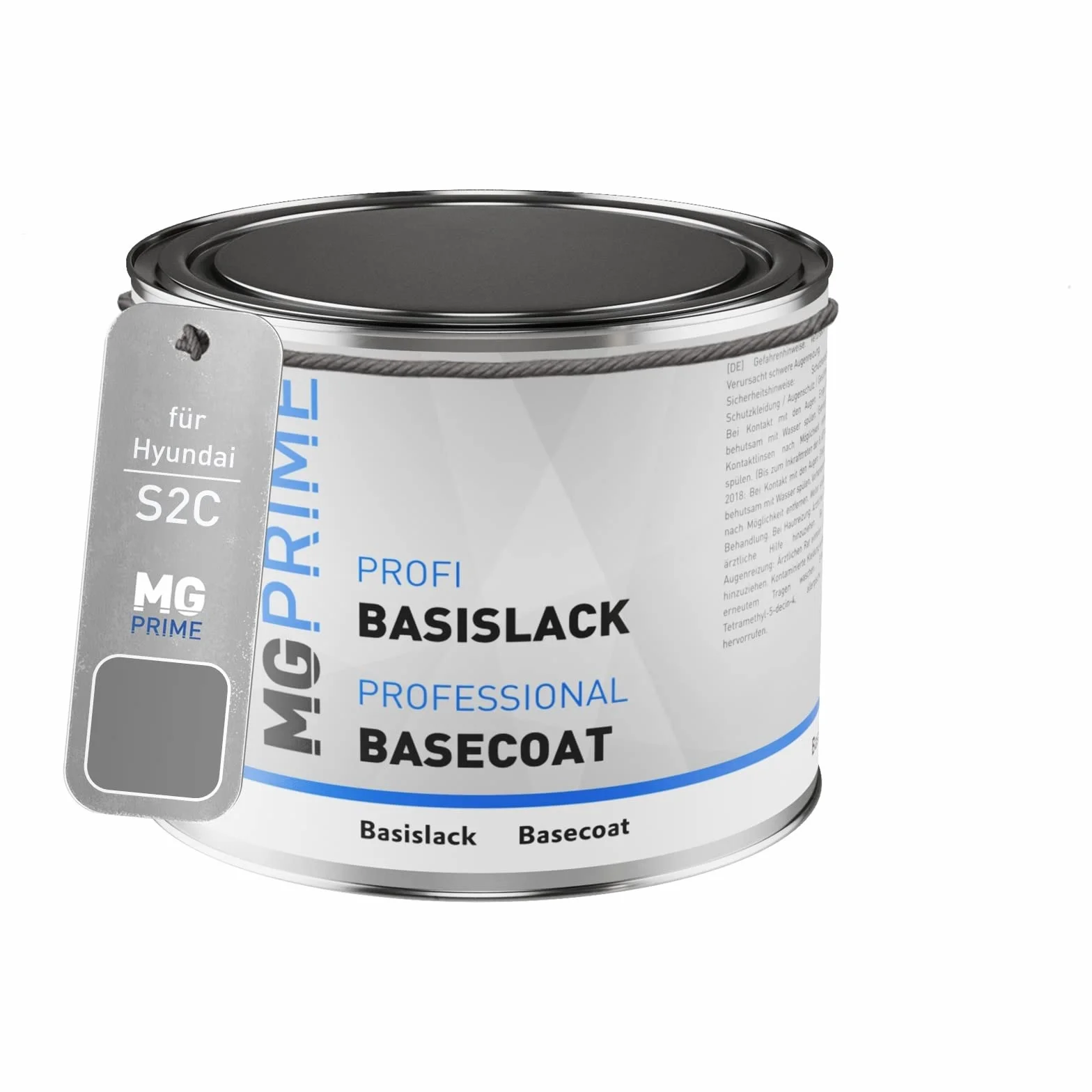 MG PRIME Lakier samochodowy Puszka gotowa do natrysku dla Hyundai S2C Machine Grey Pearl Metallic Lakier bazowy 0,5 litra 500ml
