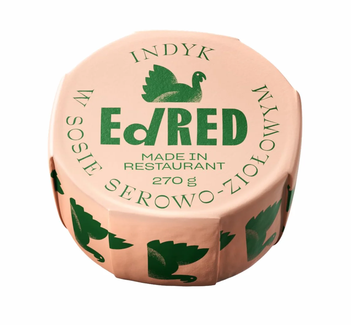 Ed RED ORIGINALS- danie gotowe premium; Indyk w sosie serowo-ziołowym, 270 g