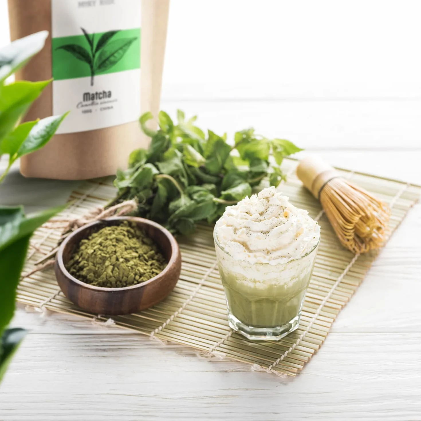 Mary Rose herbata zielona Matcha | Zielona herbata matcha | Zielona herbata w sproszkowanej formie | Źródło teiny | Naturalne pobudzenie | 100g