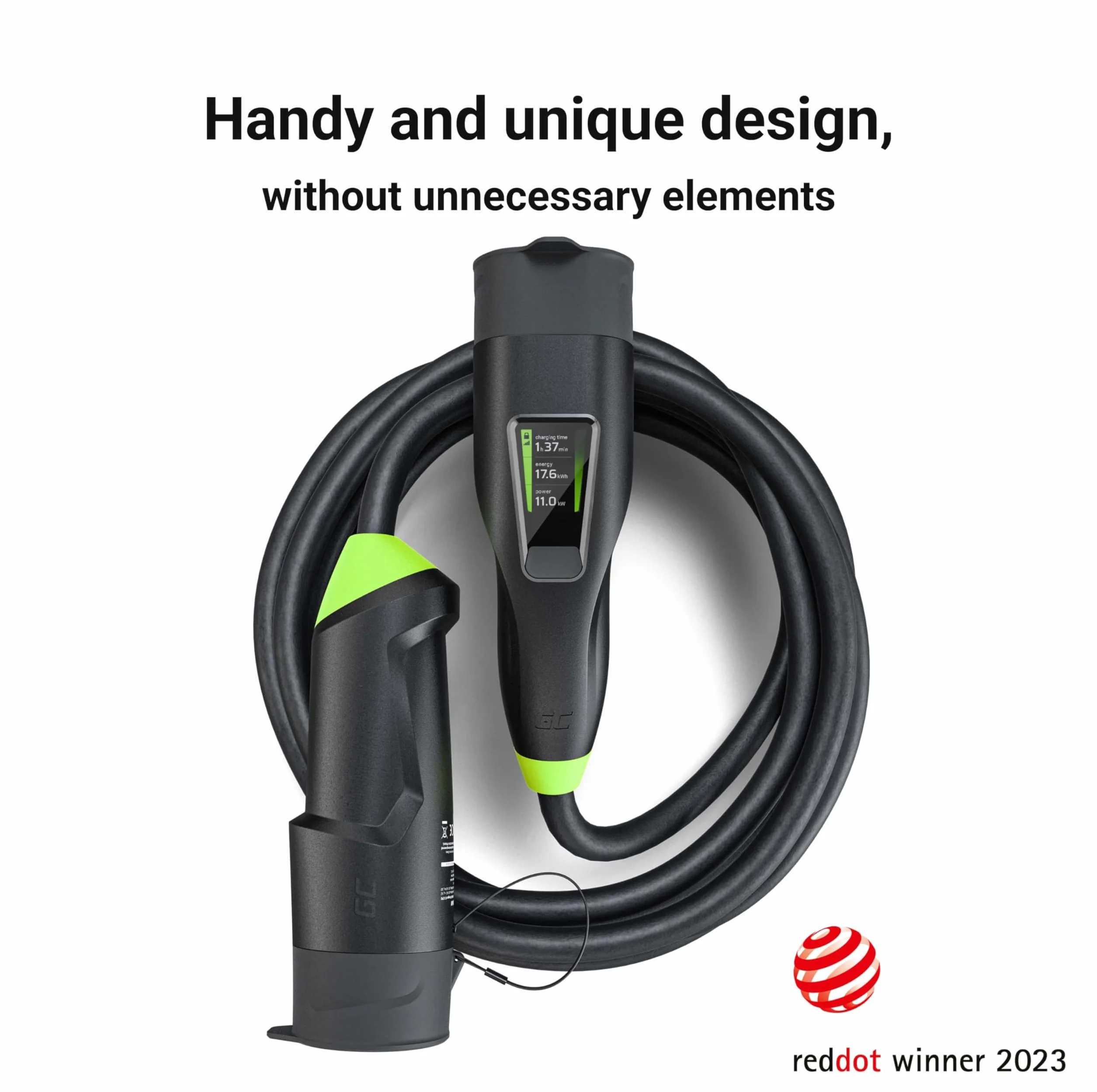 Green Cell Habu Ładowarka Mobilna EV 11kW 7m Typ 2 CEE 16A Wallbox 2w1 z Aplikacją GC