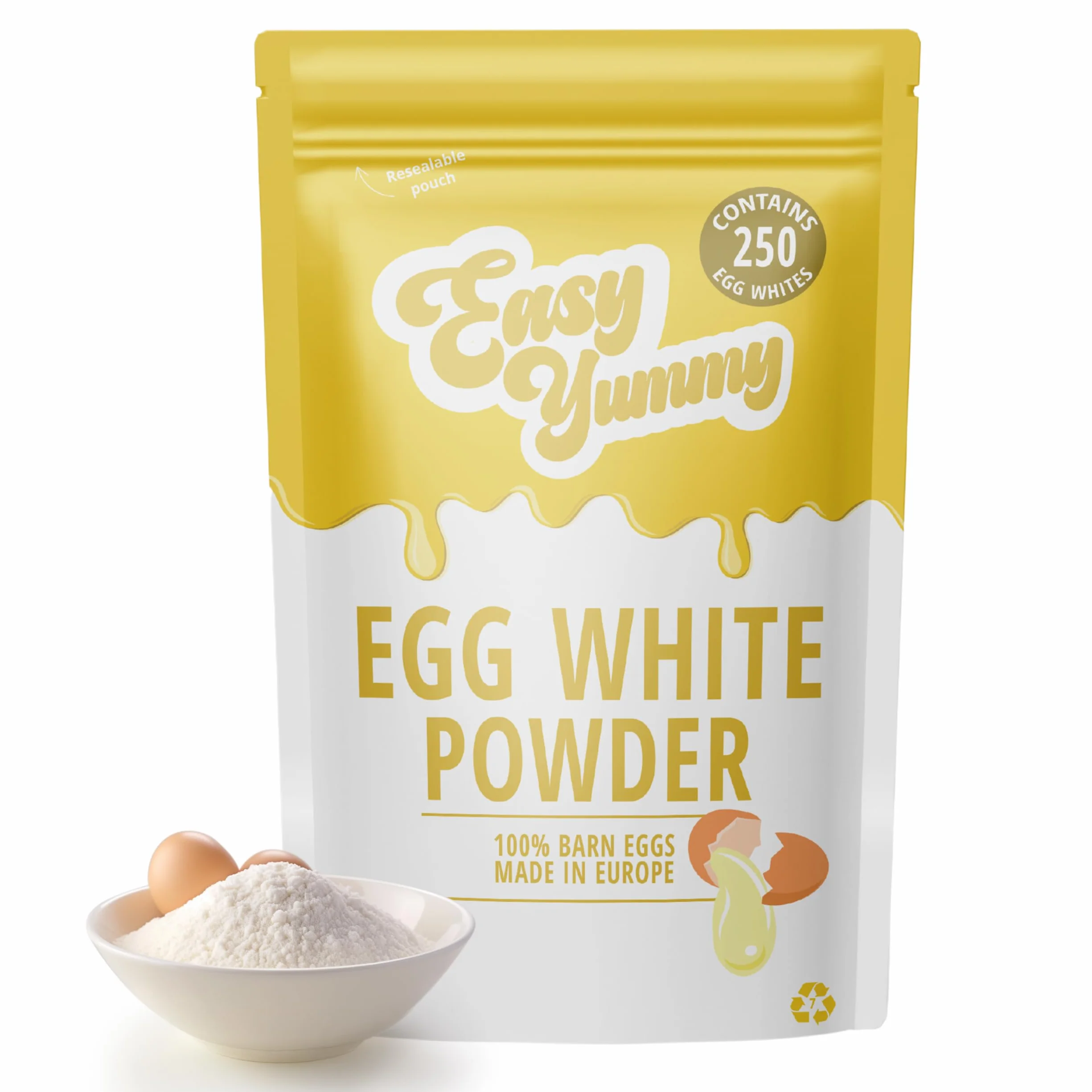 Easy Yummy Jajko w proszku do pieczenia (1 kg), 100% proszek jajeczny
