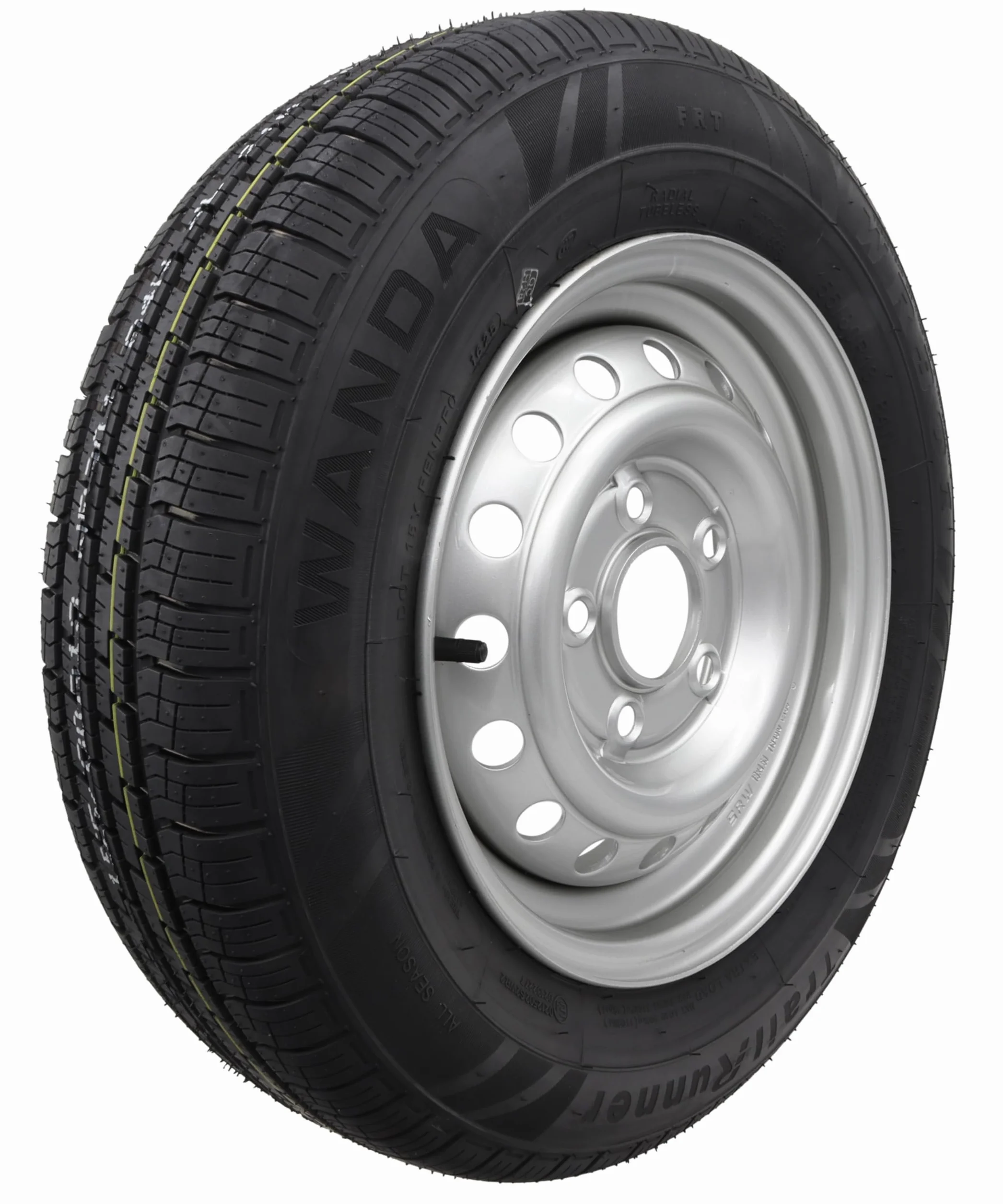 Kompletne koło 155/80R13 84N 112 x 5, 5 otworów, 155 R 13 do samochodów osobowych, przyczepa 4,5 Jx13, koło do przyczepy