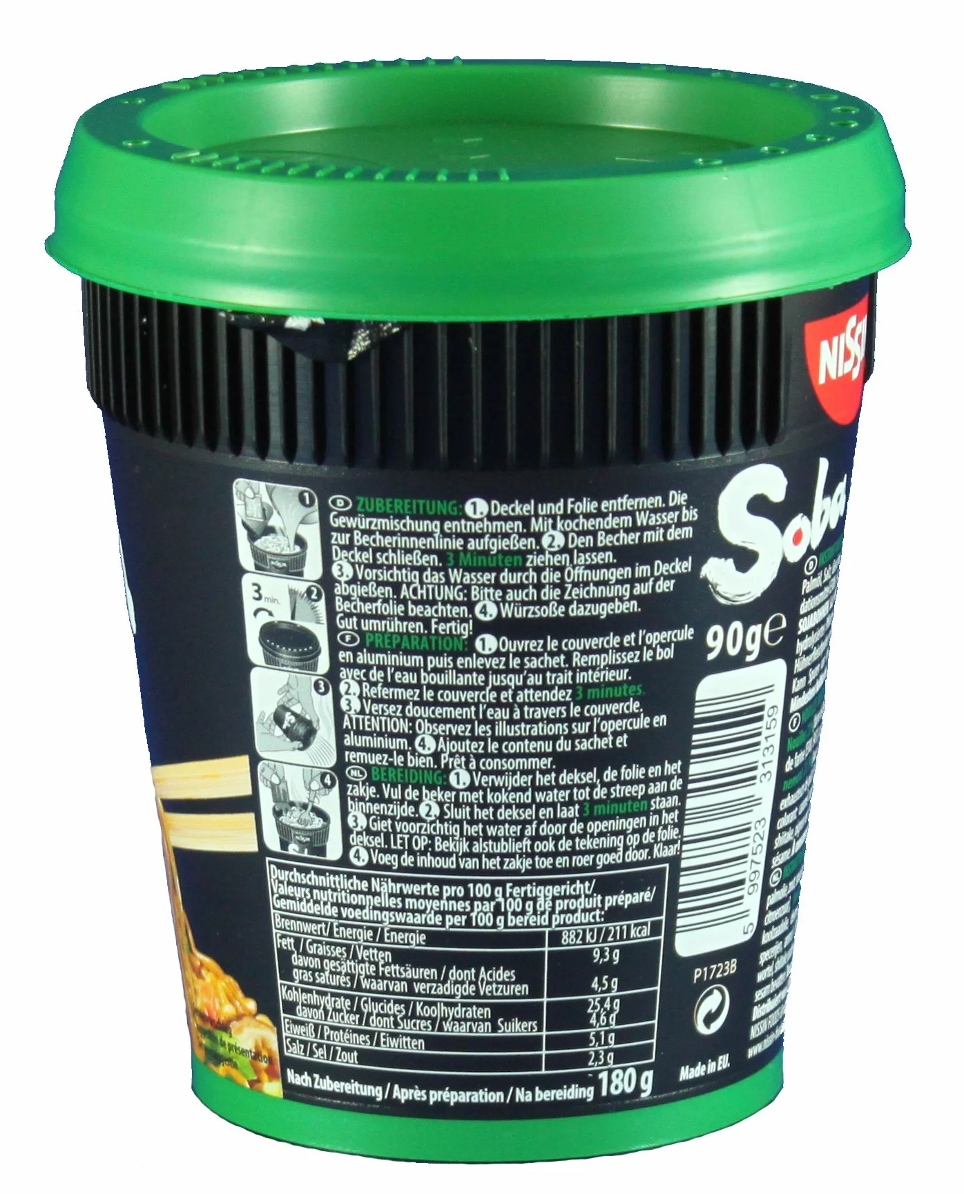 NISSIN Soba Cup Teriyaki 8 x 90 g