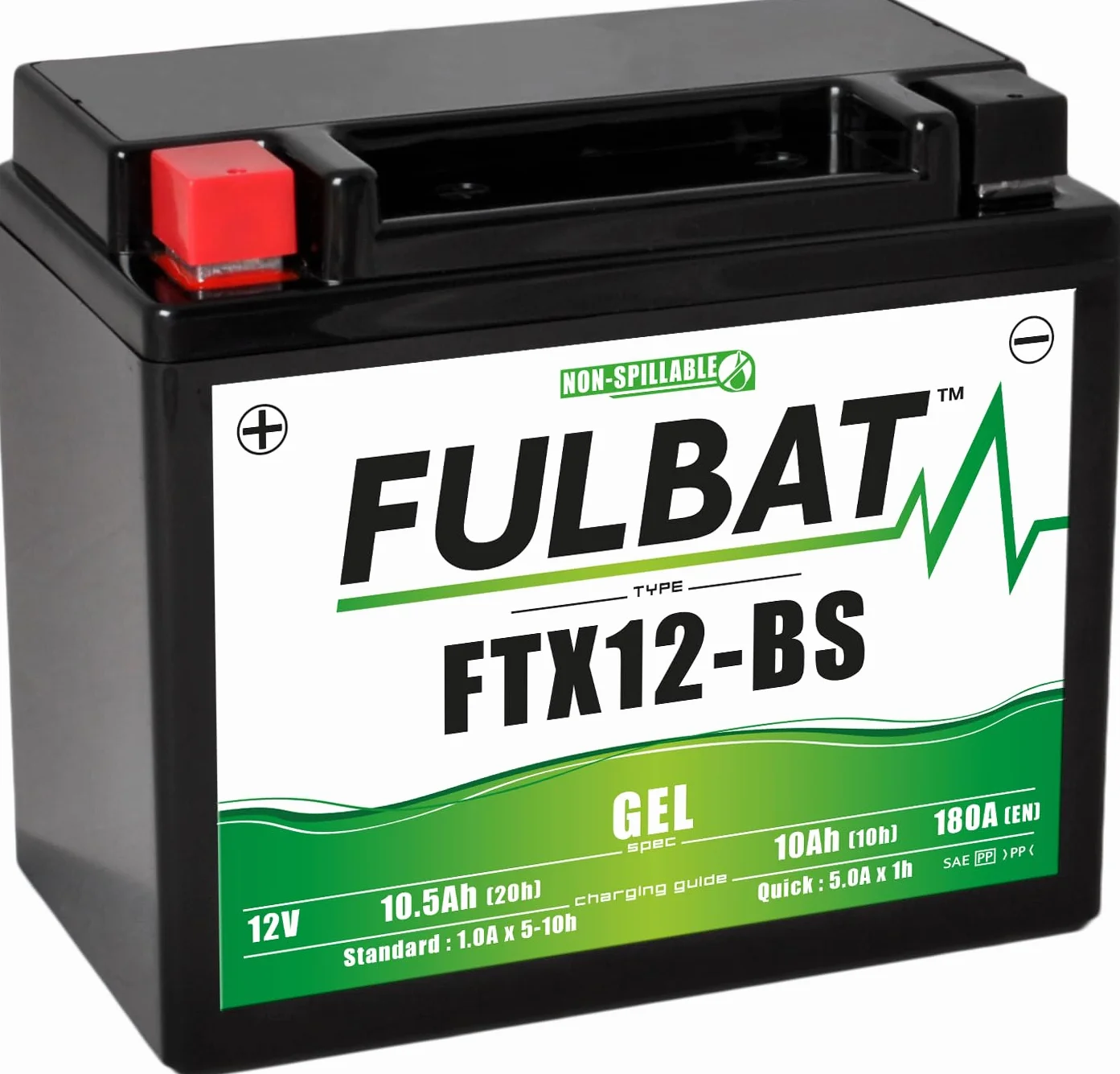 - FULBATERIA MOTOCYKLOWA FULBAT GEL FTX12-BS / YTX12-BS 12V 10,5AH 180A