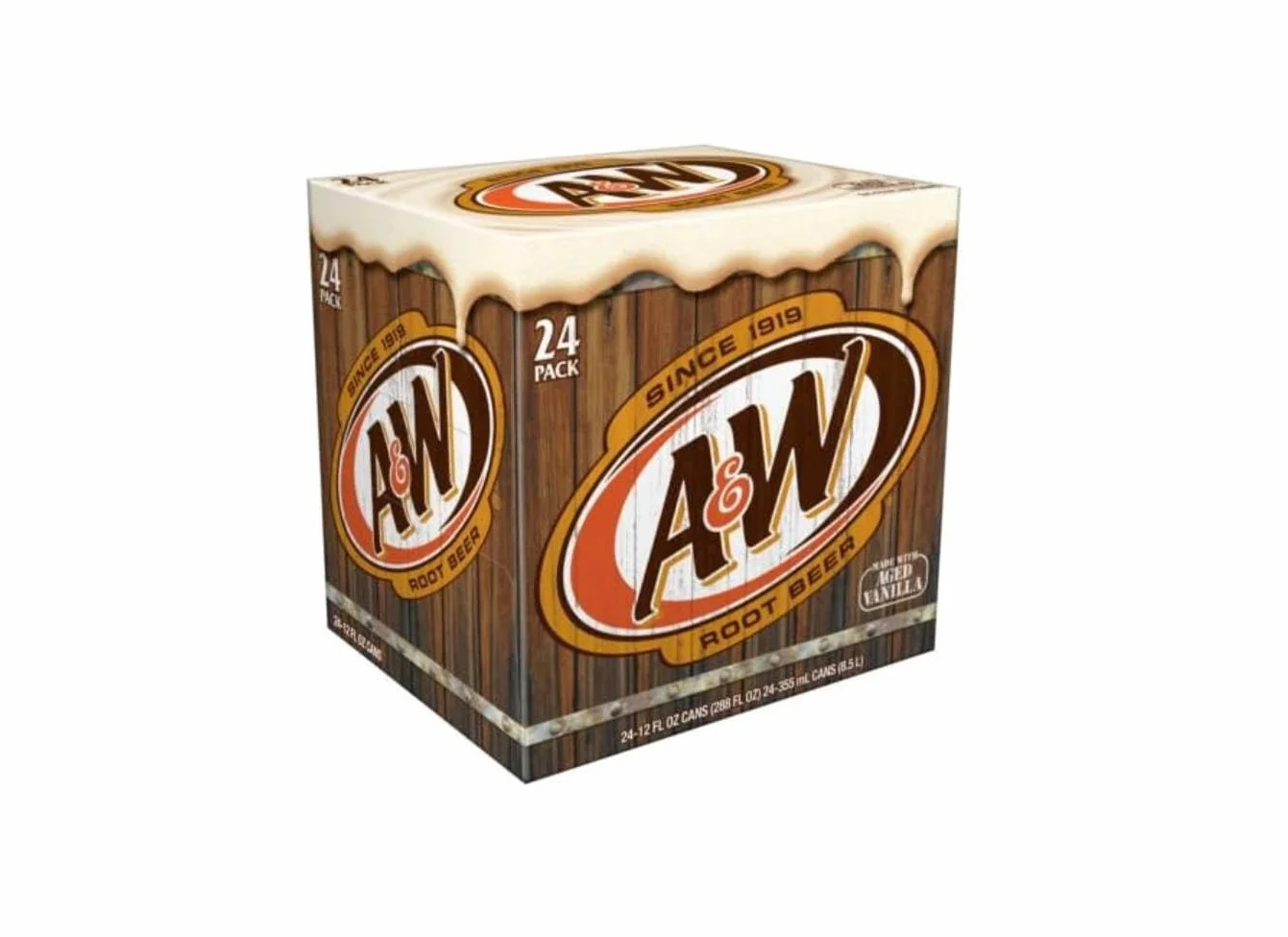 A&W Root Beer 12 FL OZ puszki opakowanie 24 szt.
