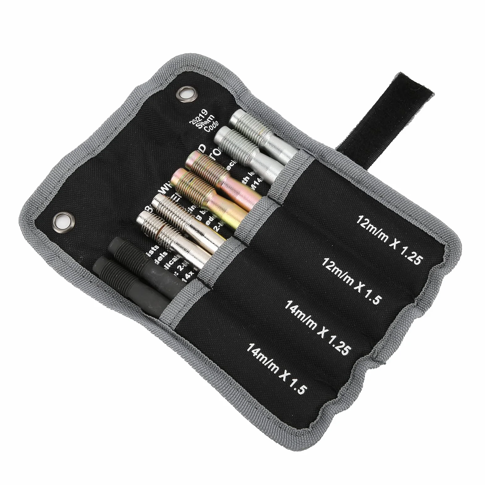 Akozon 8 Szt. Kołek Wyrównujący Koła ze Stopu Stali M14x1.5/1.25 M12x1.5/1.25 do Samochodów