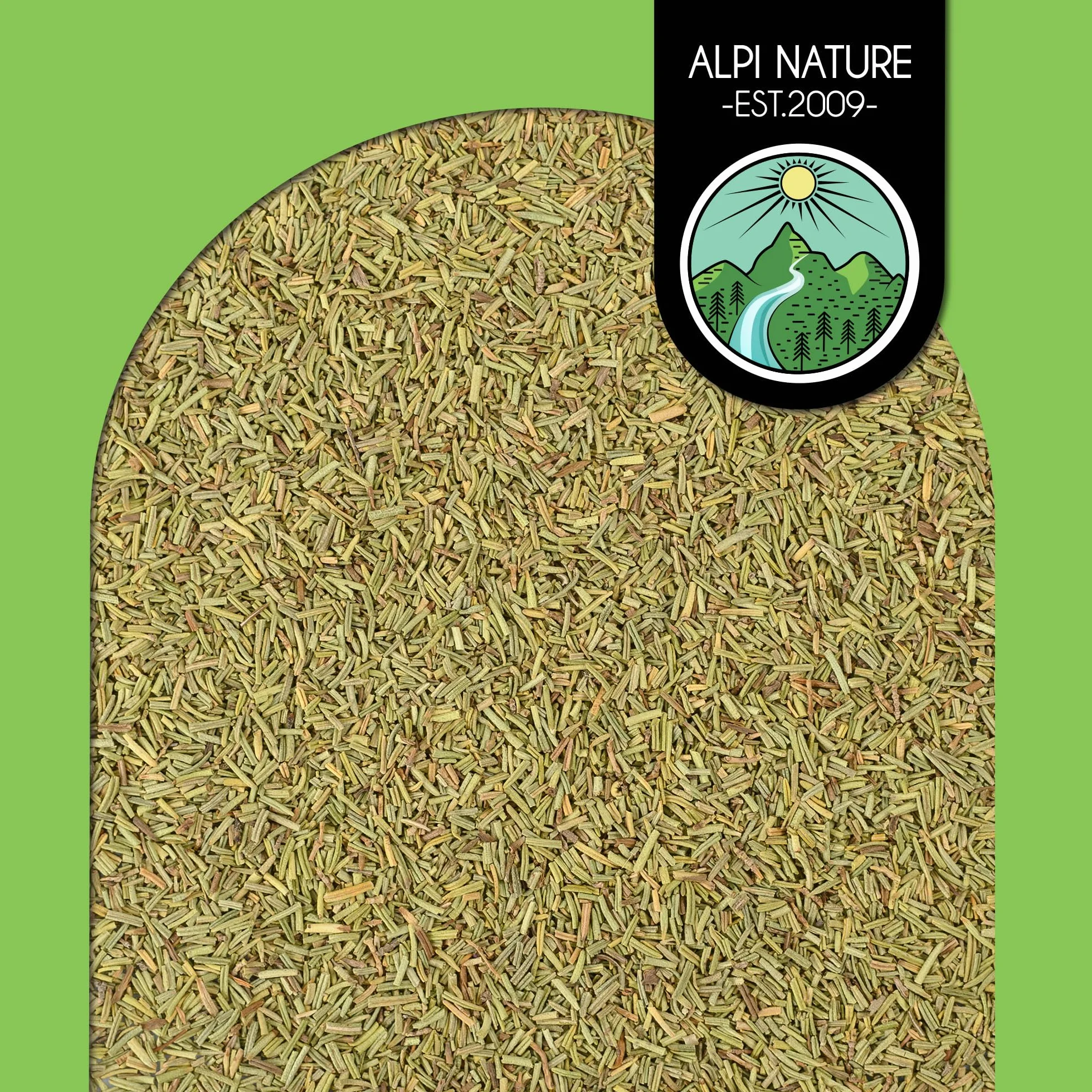 Alpi Nature Suszony Rozmaryn 250g, Suszone i Rozcierane Liście, Ziele Rozmarynu do Gotowania