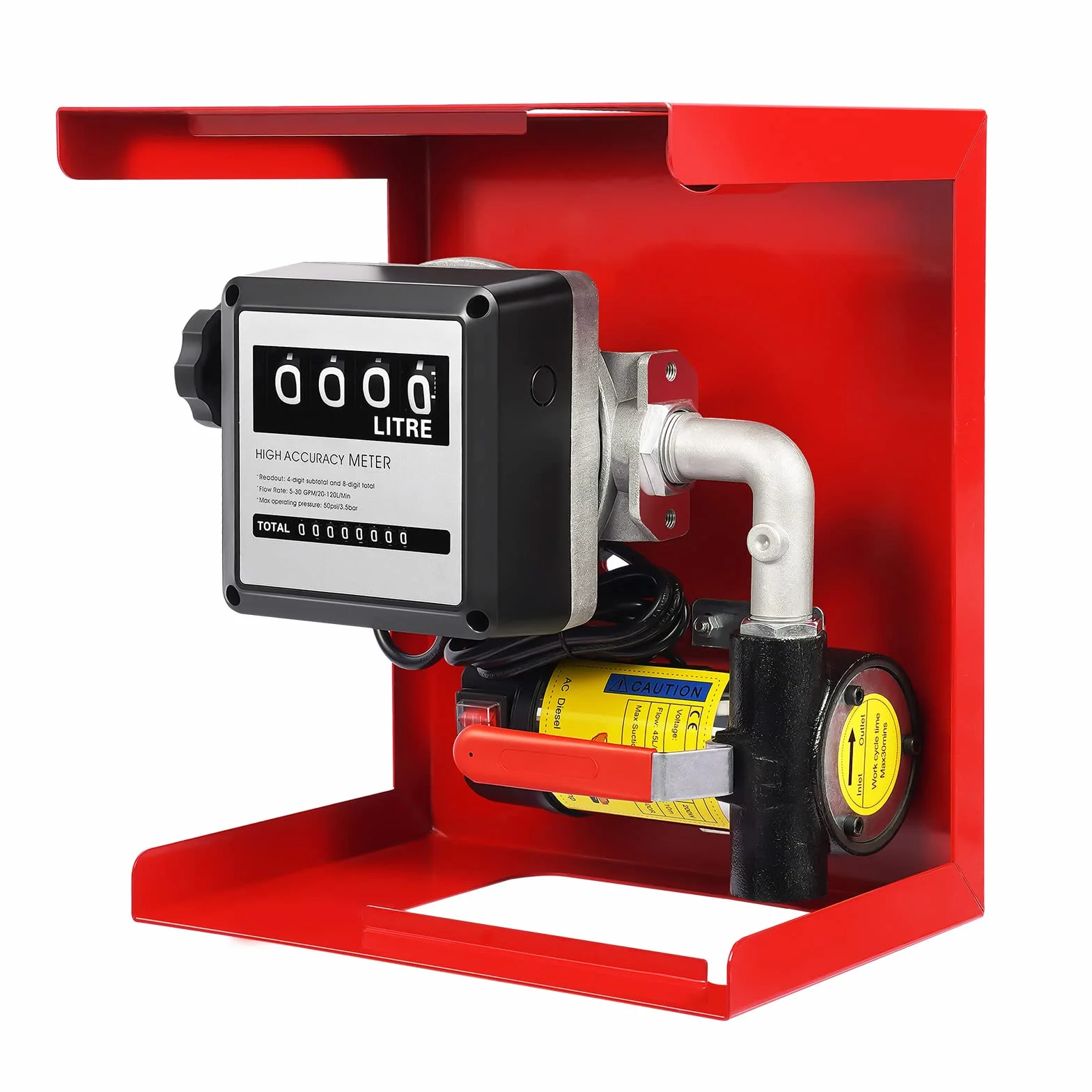 Pompa do oleju napędowego, samozasysająca, elektryczna pompa oleju opałowego, pompa do odsysania oleju, automatyczny pistolet do pompowania oleju napędowego, 50 l/min