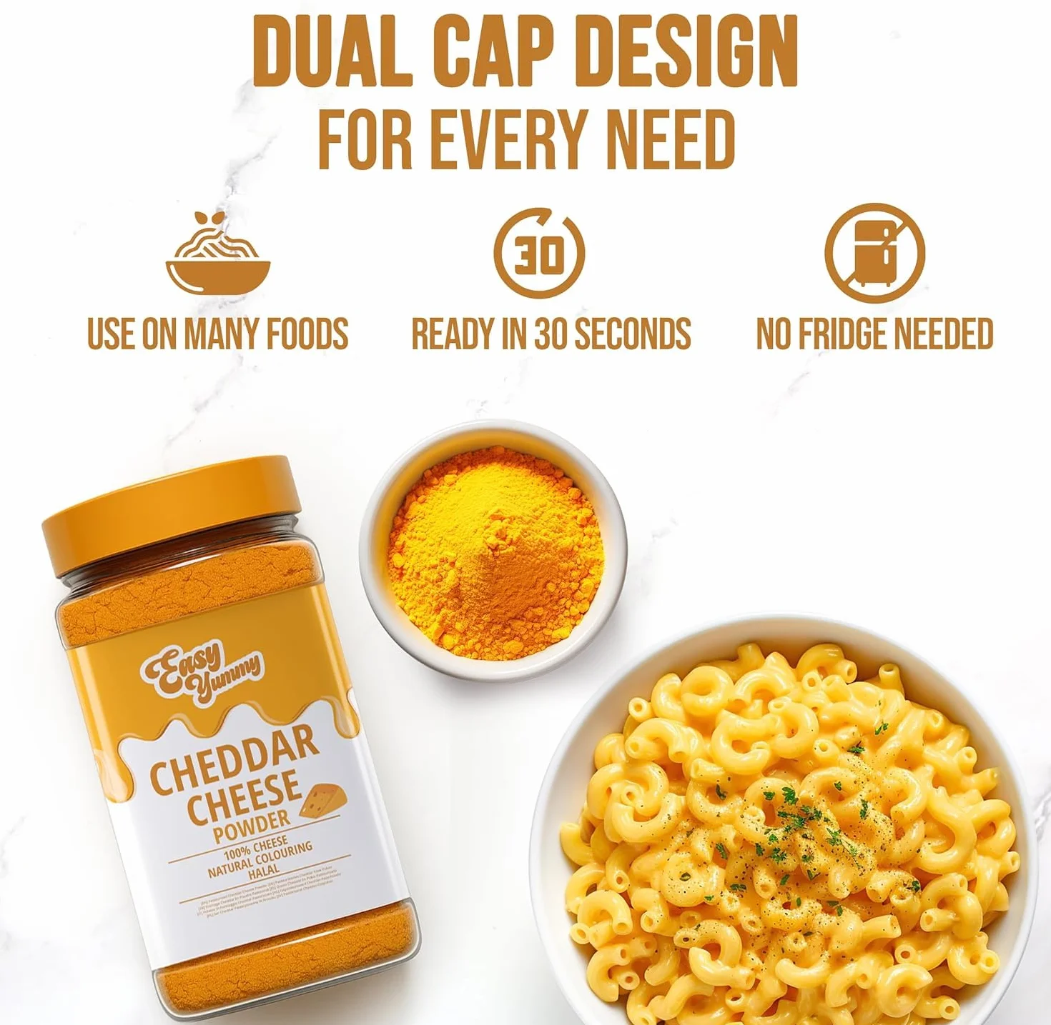 Ser Cheddar w proszku 300 g EASY YUMMY