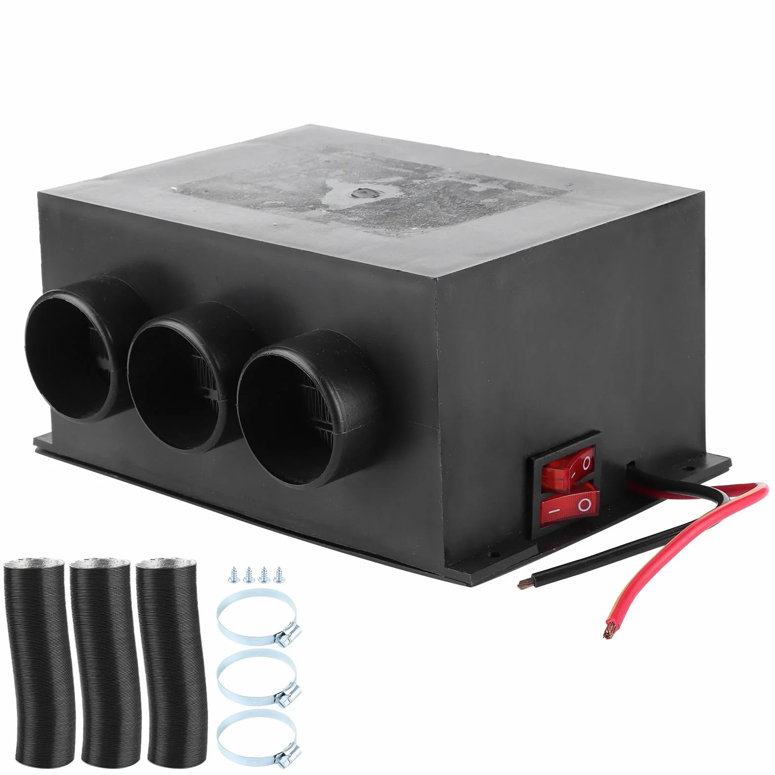 78 degrees 12V 600W Nagrzewnica Samochodowa 3 Otwory Przenośne Zimowe Ogrzewanie Cieplej Odmrażacz Przedniej Szyby Usuwanie Mgły