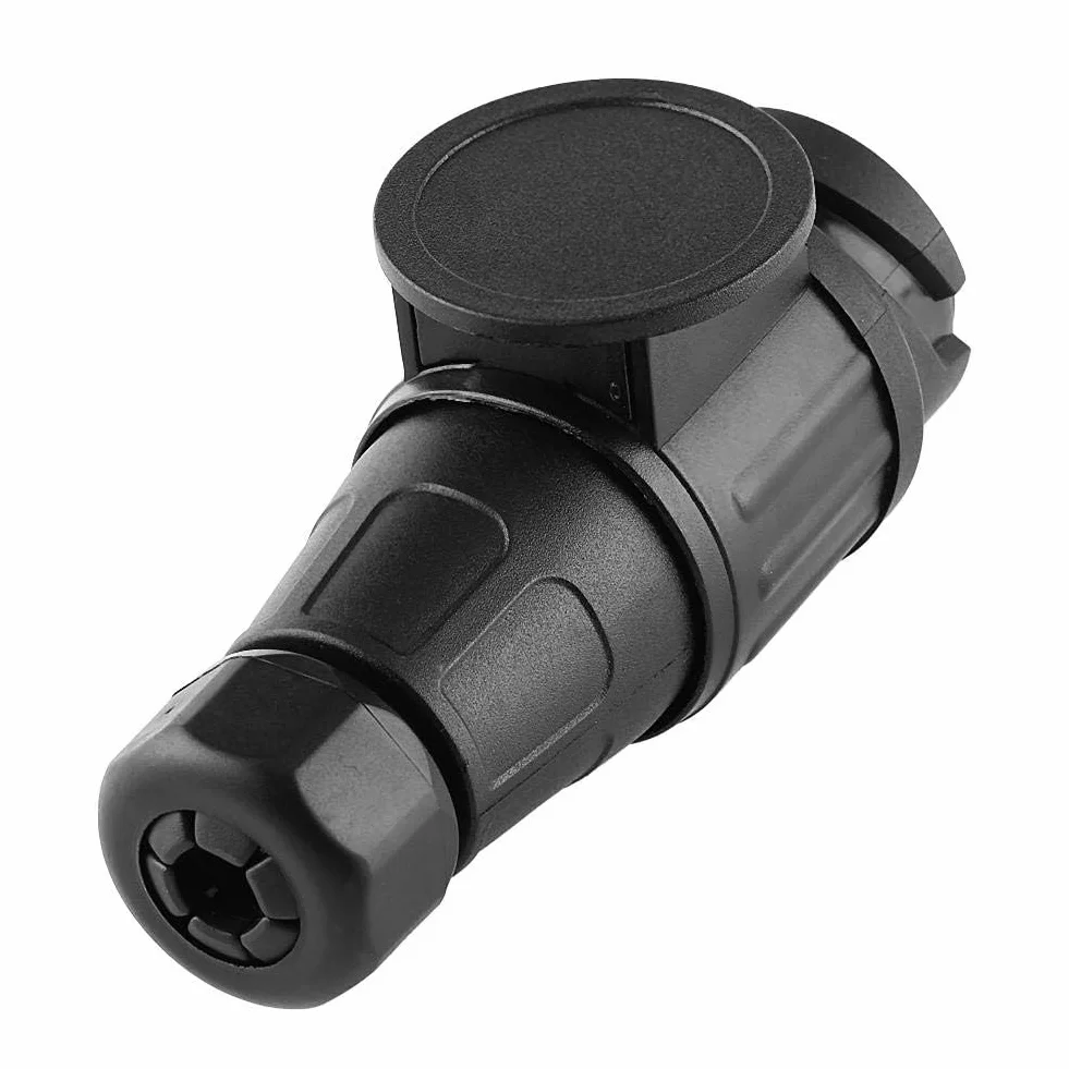 Wtyczka 13-pinowa, 12V 13-biegunowa przyczepa kempingowa Kabel elektryczny Adapter złącza Gniazdo drążka holowniczego