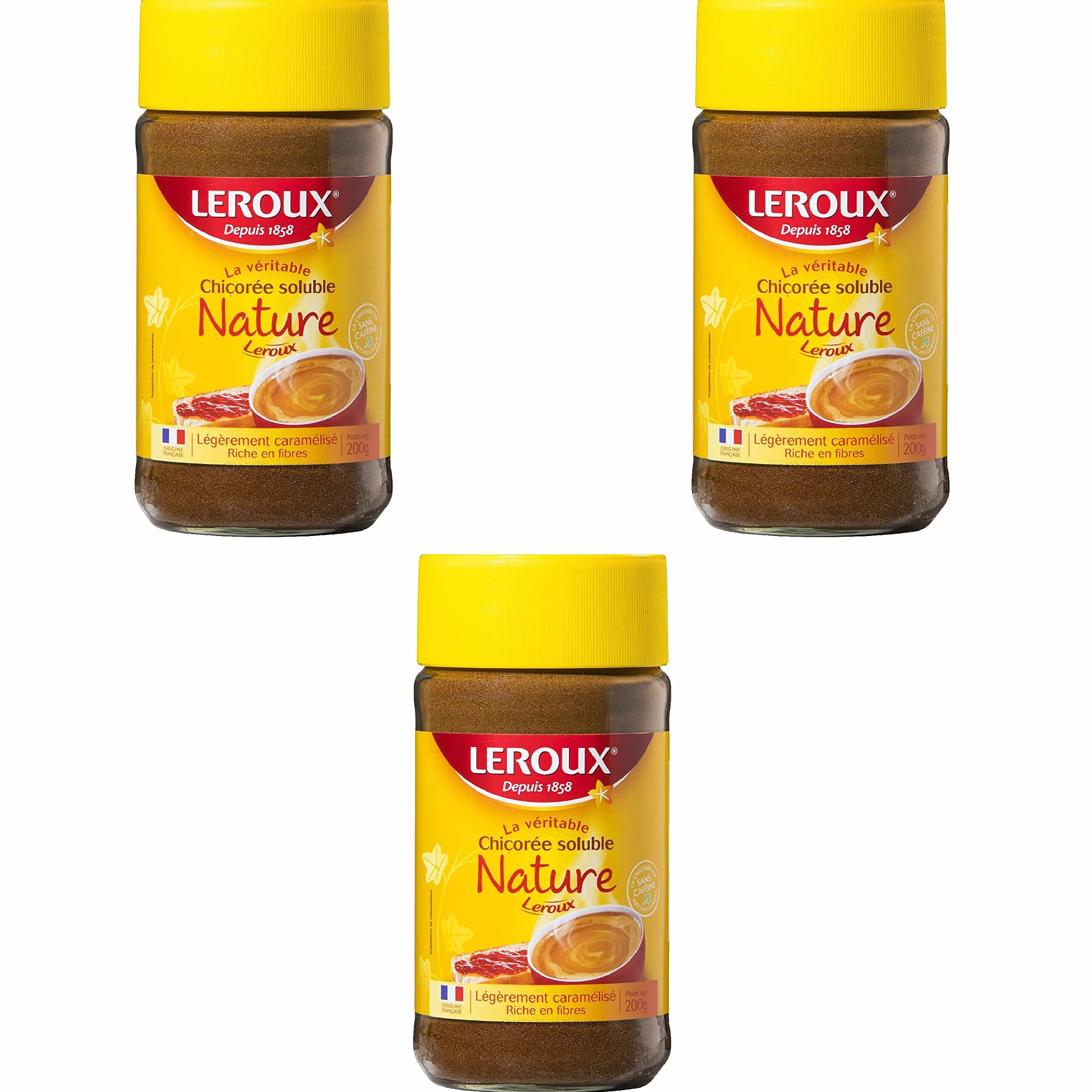 Leroux Regularna cykoria błyskawiczna 200 g zestaw 3 szt