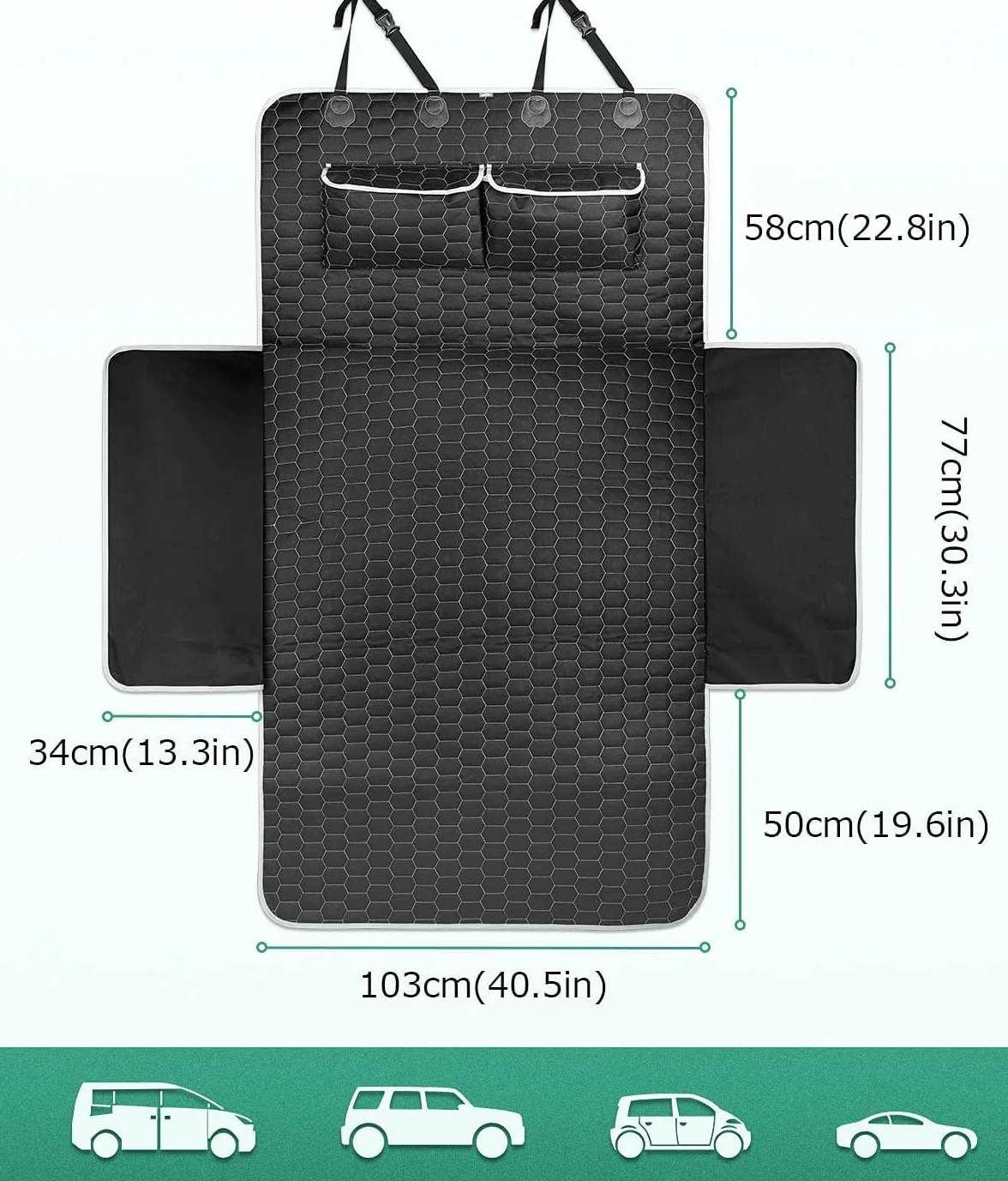 Oasser mata dla psów do bagażnika wodoodporna E9 (L)