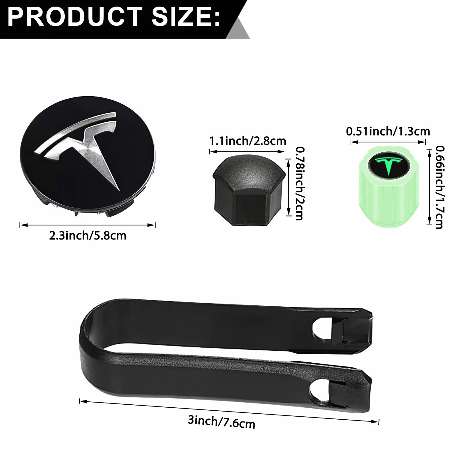 Tesla zestaw kołpaków na koła do Model 3, Y, S, X