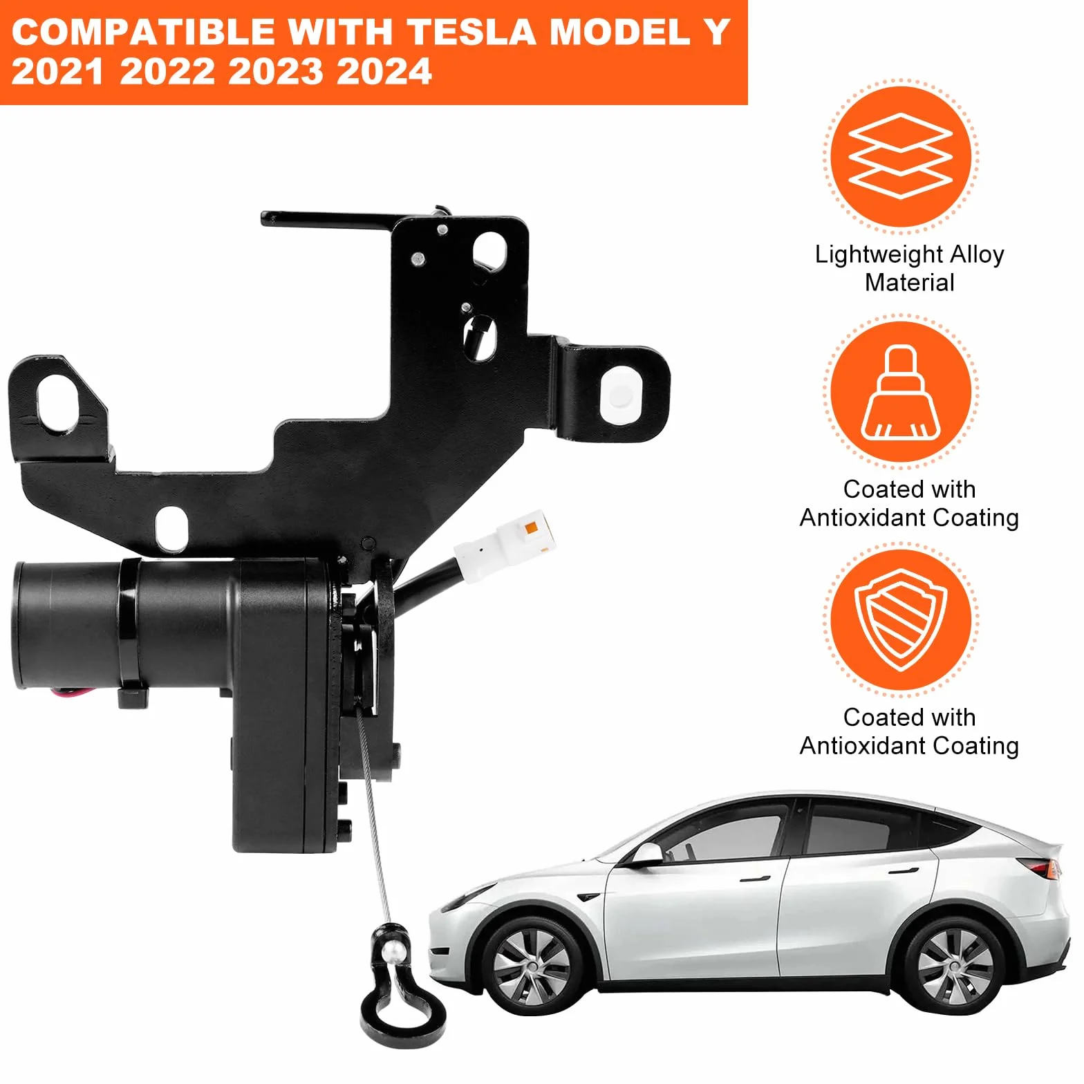 Power Frunk Soft Closing do Tesla Model Y 2021-2024, Elektryczna Osłona Automatycznego Zamykania