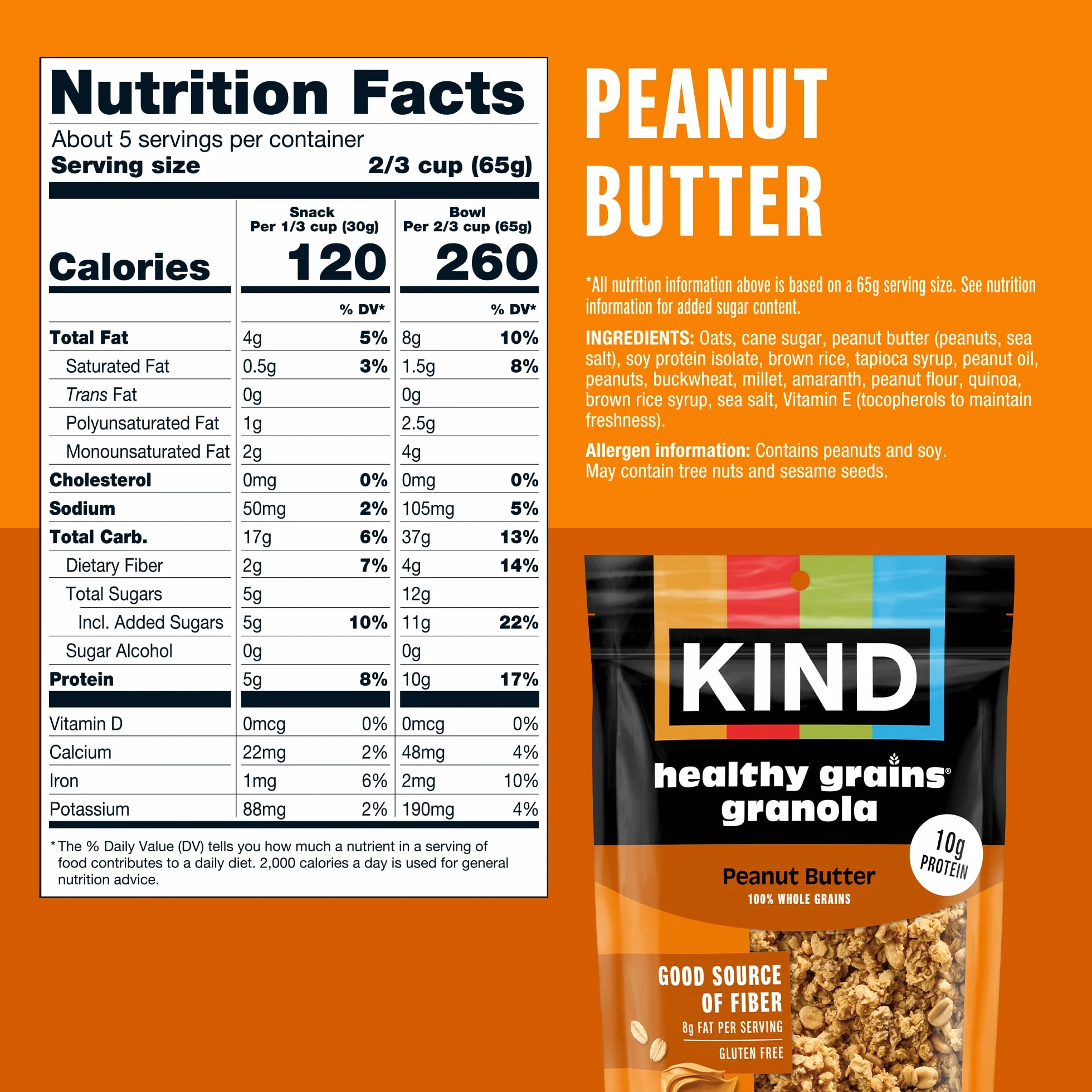 KIND Healthy Grains Clusters Granola Variety Pack Gluten Free 3 Count