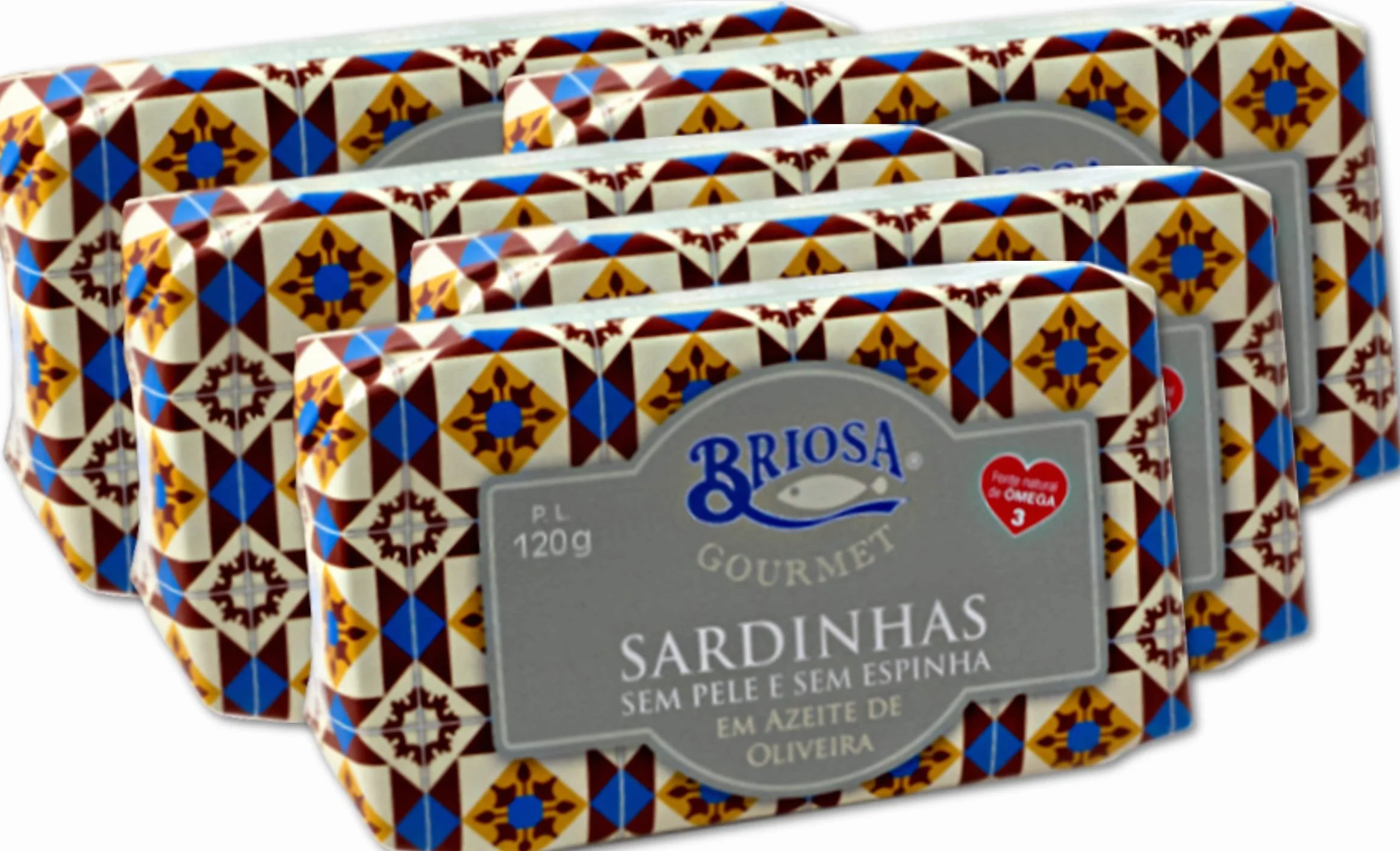 Briosa Gourmet Sardynki bez skóry i kości w oliwie z oliwek 120 g - ręcznie robione i pakowane - bogate w kwasy omega-3 | Portugalia