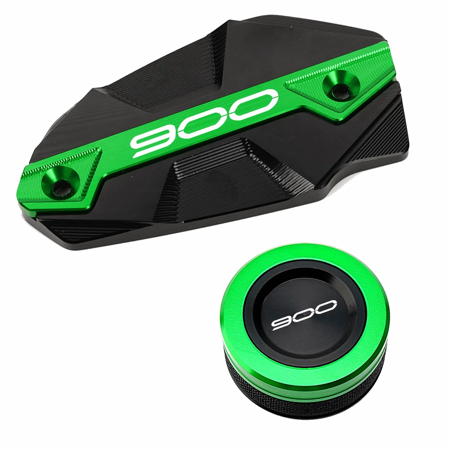 Kawasaki Z900 2017-2024 przednia tylna pokrywa zbiornika płynu hamulcowego zielona