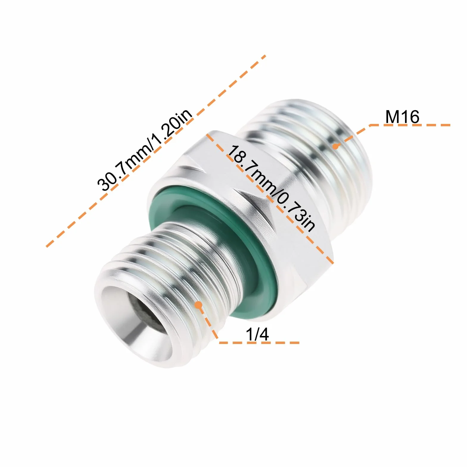 Złączki hydrauliczne M16 1/4 ze stali węglowej do minikoparki