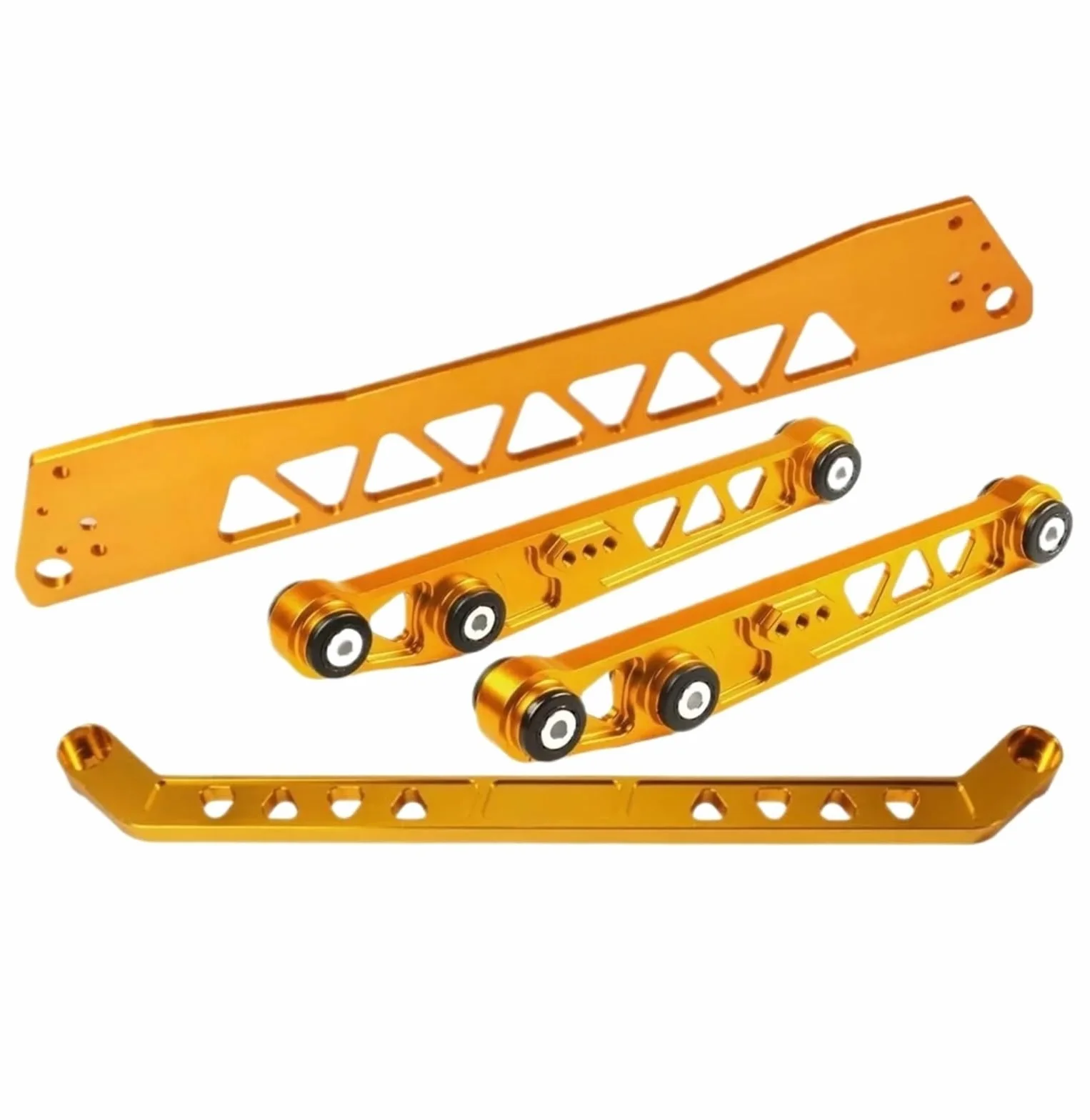Ramiona zawieszenia Aluminiowa tylna rama pomocnicza Billet + drążek stabilizujący + dolny wahacz tylny pasujący do Honda Civic EG 92-95 Wahacz samochodowy(Gold)