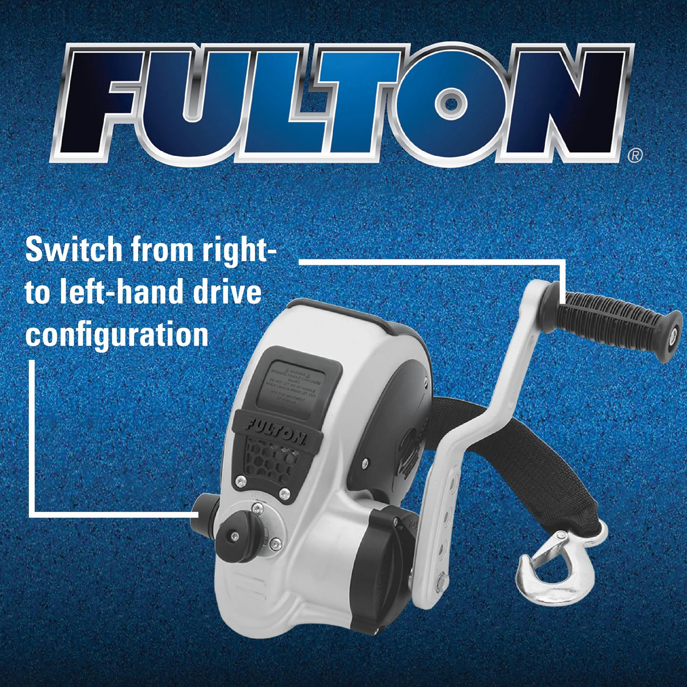 Fulton Unisex Fulton FW20000101 F2 wciągarka jednobiegowa 2000, srebrna i czarna, długość łodzi - maks. stopy brak wagi ma UK