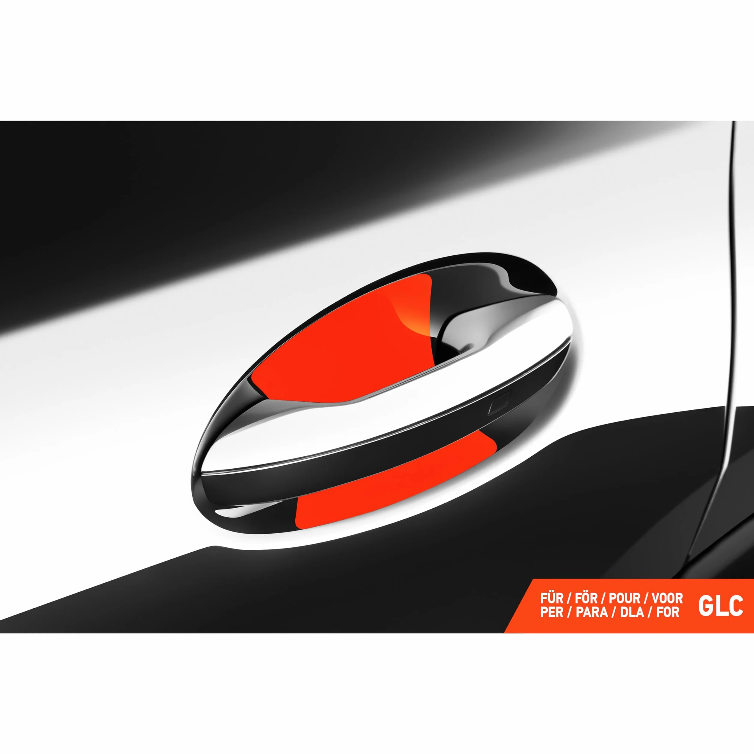 Luxshield folia ochronna na klamki kompatybilny z Mercedes Benz GLC 2 (II) X254 I 2022-2026 - ochrona przed zarysowaniami, folia ochronna na lakier – przezroczysta błyszcząca