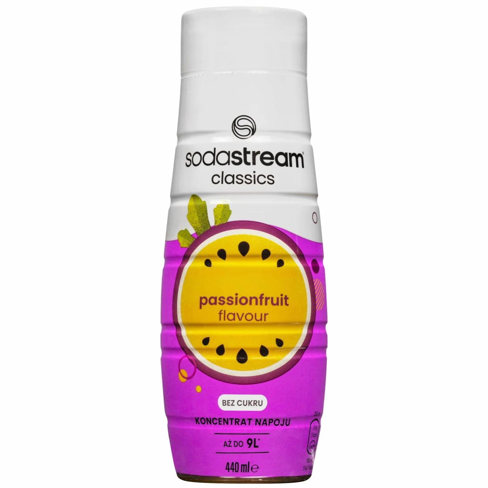 Sodastream 6x SYROP PASSIONFRUIT ZERO MARAKUJA KONCENTRAT DO WODY 440 ml