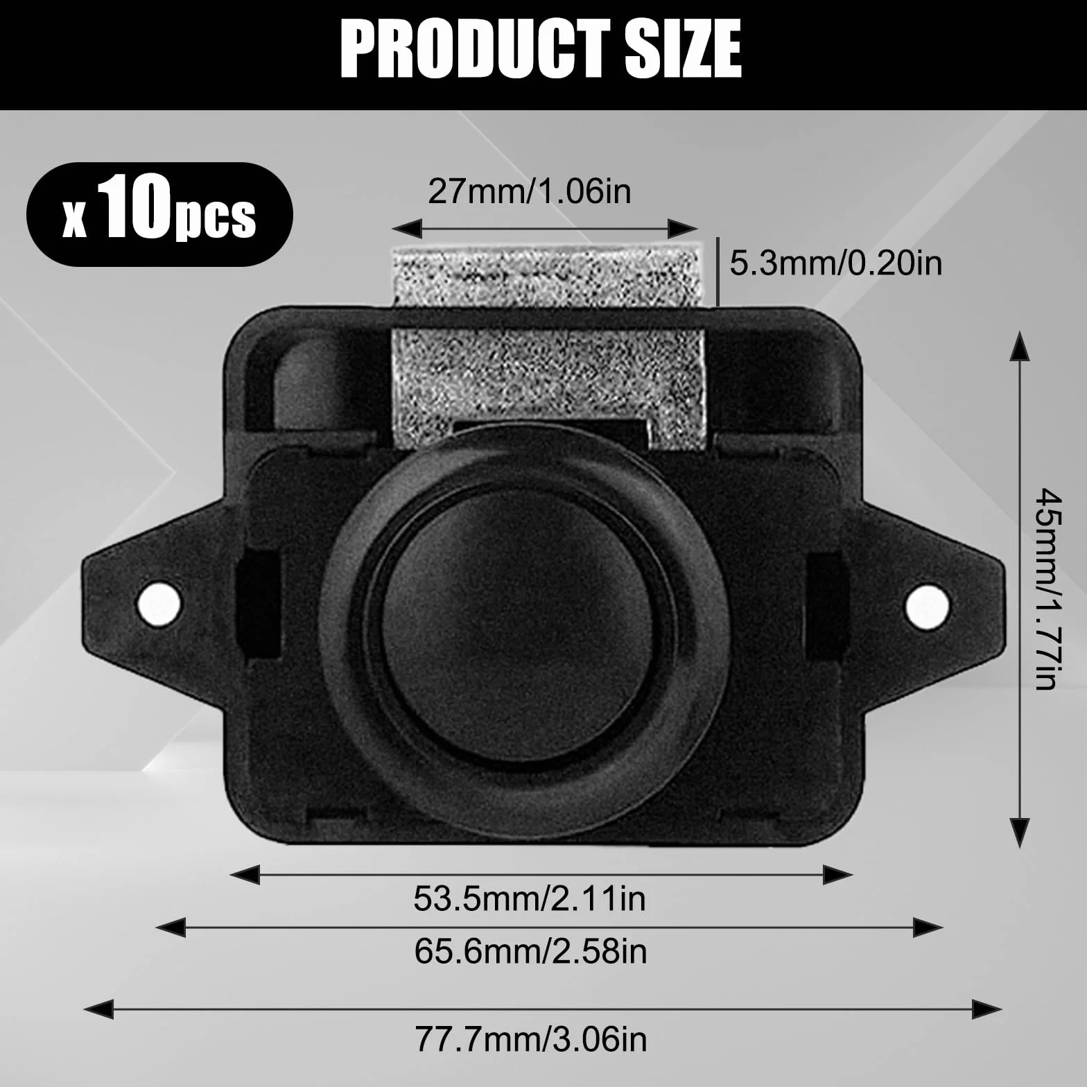 Push Lock Zamek do Przyczepy Kempingowej 10 sztuk