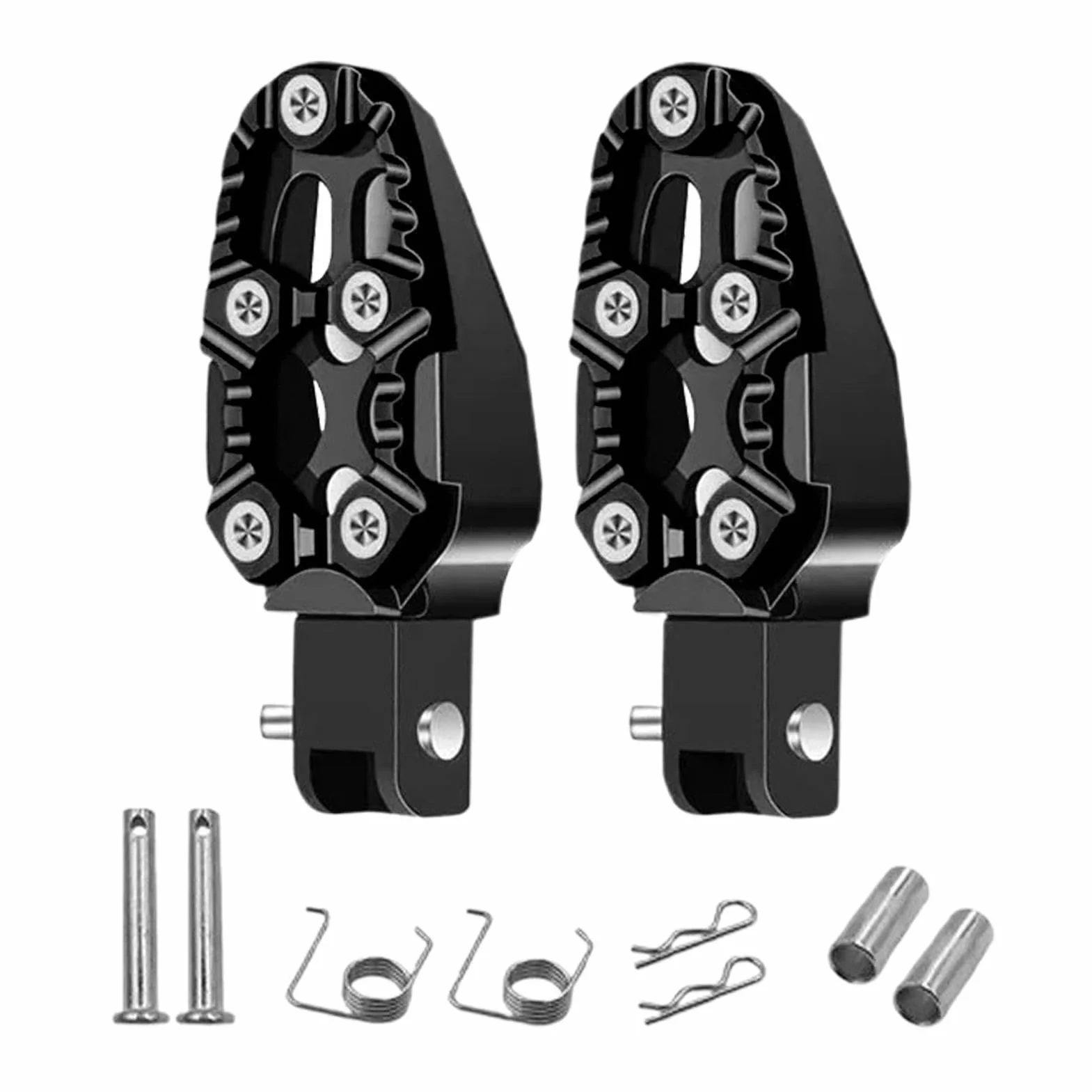 Podnó?ki do motocykli, podnó?ków motocyklowych, antypo?lizgowe tylne peda?y, cz? ?ci do sportów motorowych ze stopu aluminium, nak?adka peda?y do d?ugich podró?y motocyklowych