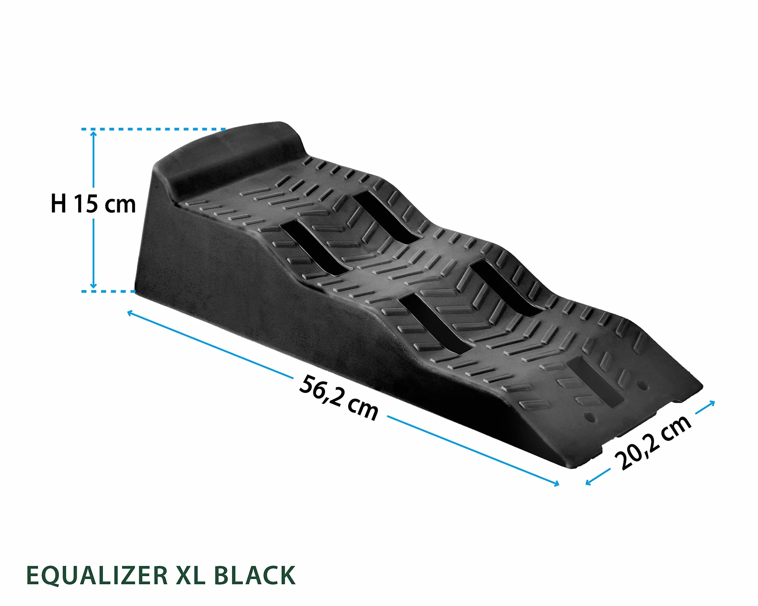 Brunner 7110105N.C03 Kliny najazdowe Leveller Kliny wyrównujące Equalizer, XL, czarny