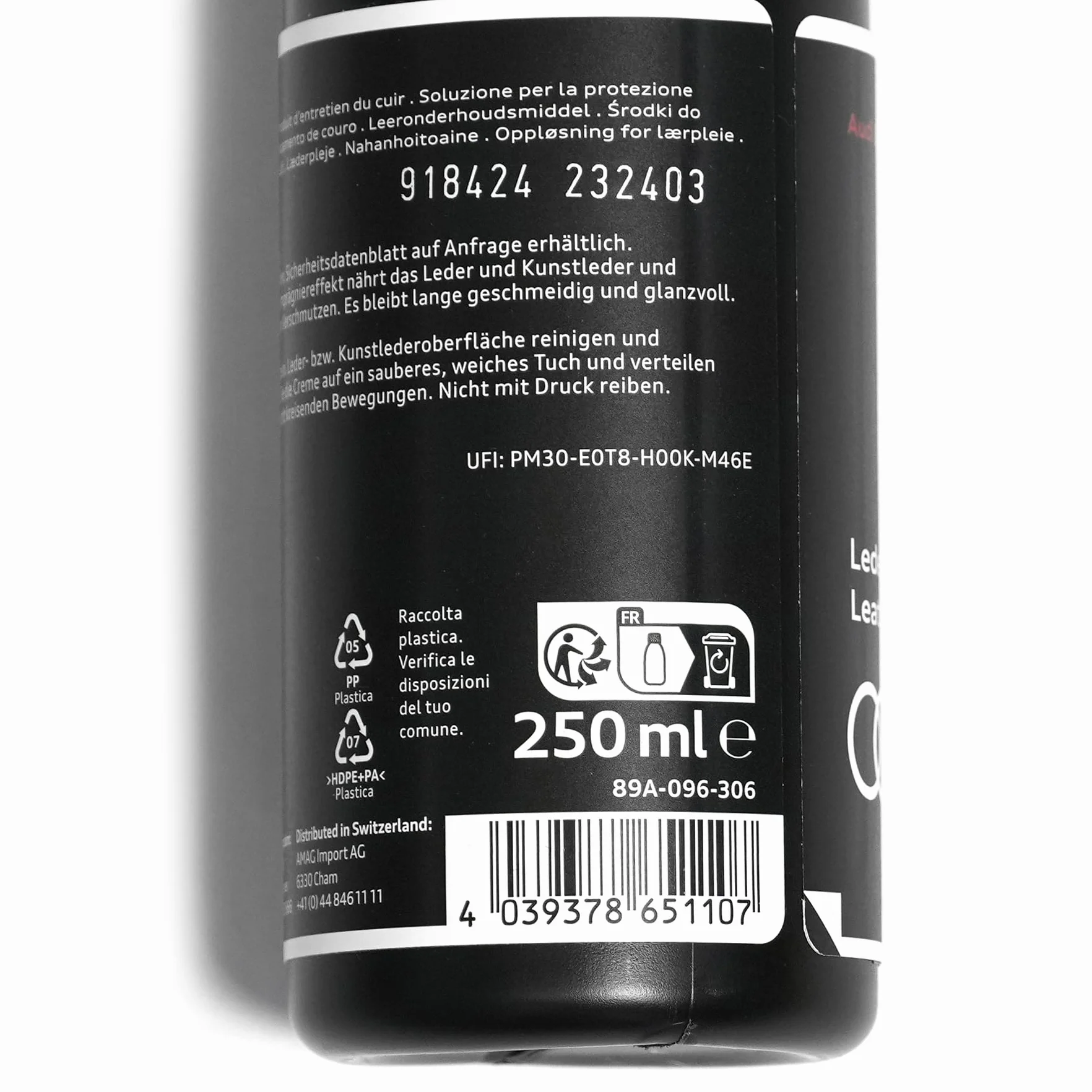 Audi 89A096306 środek do pielęgnacji skóry, 250 ml, środek do pielęgnacji skóry, impregnat