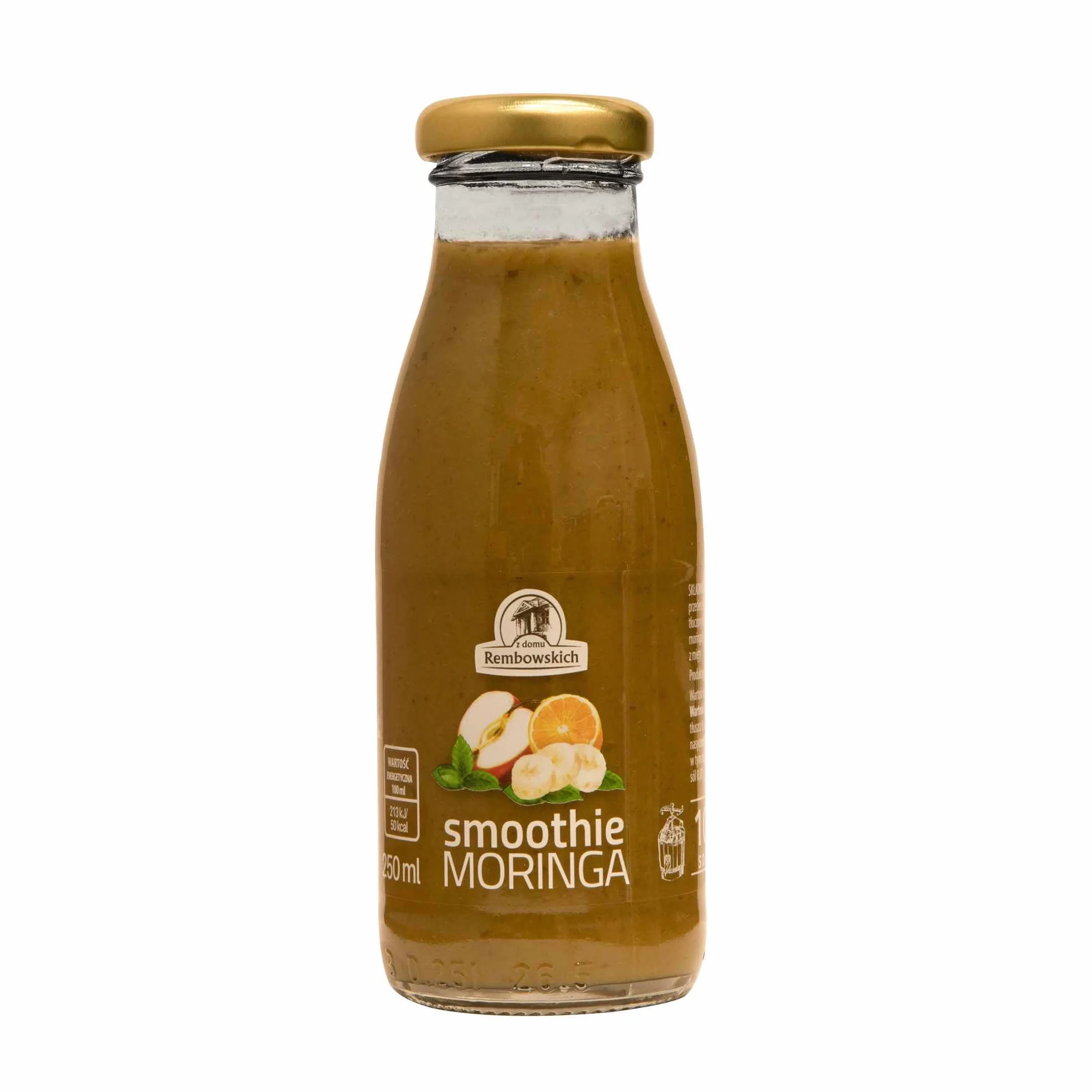 Smoothie jabłko-banan-pomarańcza-szpinak-moringa 0,25l