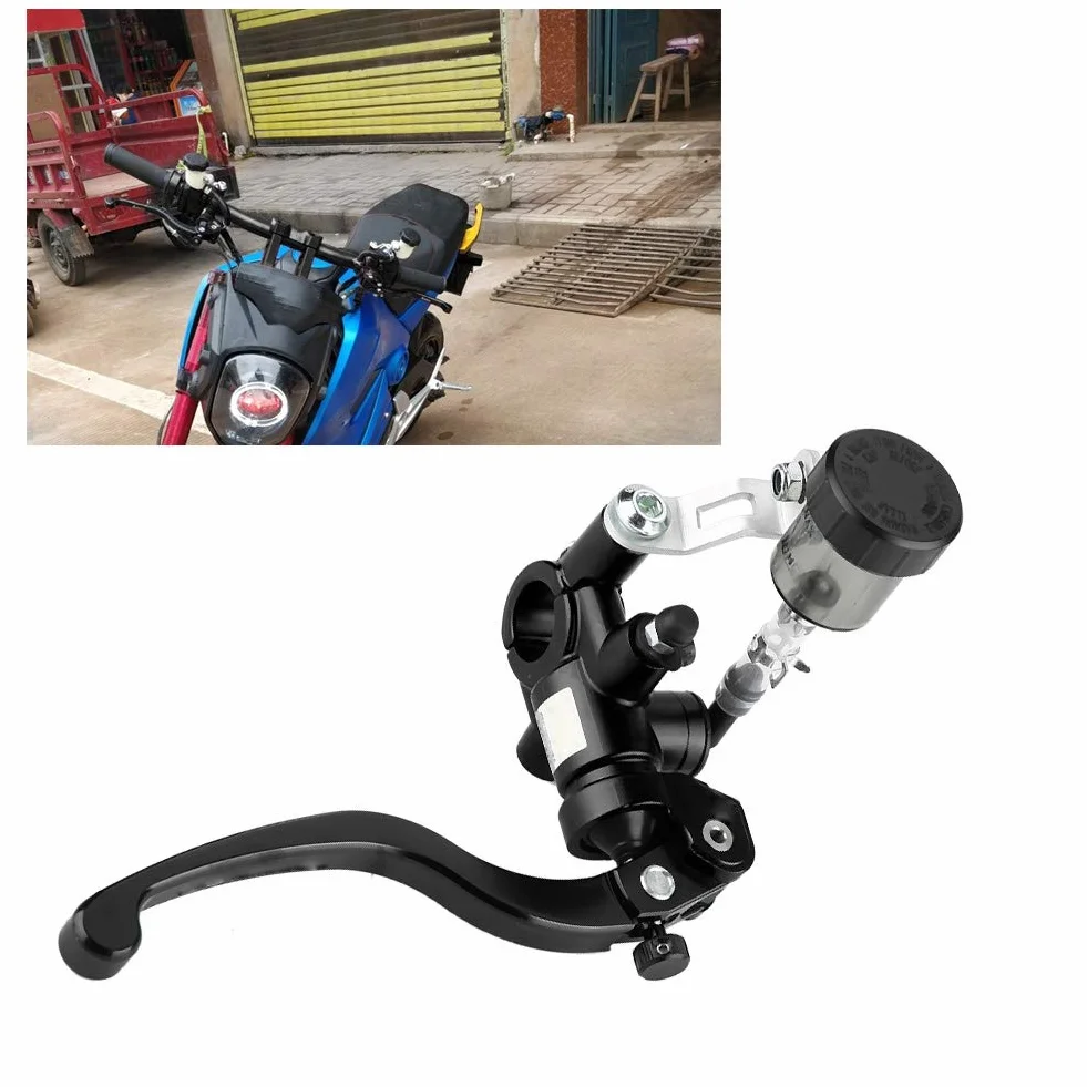 CNC Motorcycle Straight Push Brake Pump - Cylindry hamulcowe (prawe) Opcjonalna hydrauliczna pompa sprzęgła Stra (czarna)