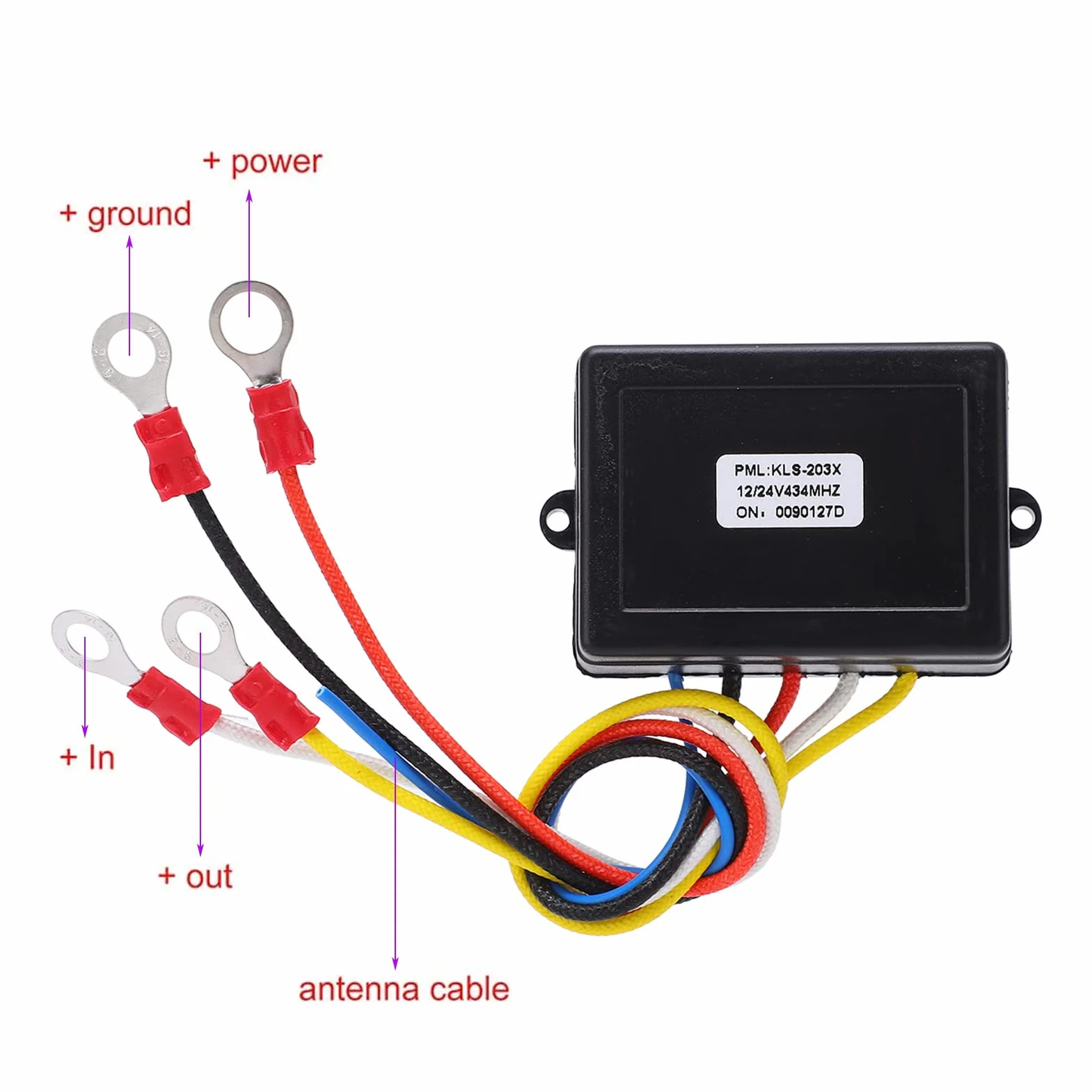 Akozon 12V-24V 75fts Bezprzewodowy Przełącznik Zdalnego Sterowania Wciągarki z Zamiennikiem Odbiornika do Ciężarówki ATV SUV(Niebieski)