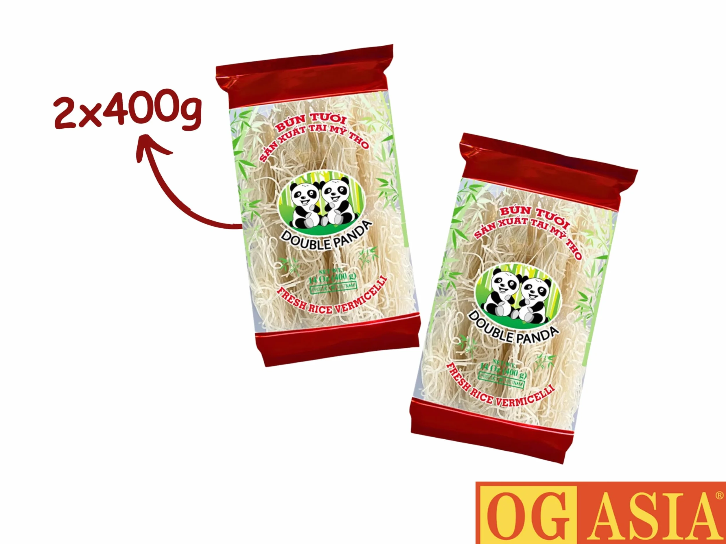 Double Panda makaron ryżowy Bún T✈i 800 g