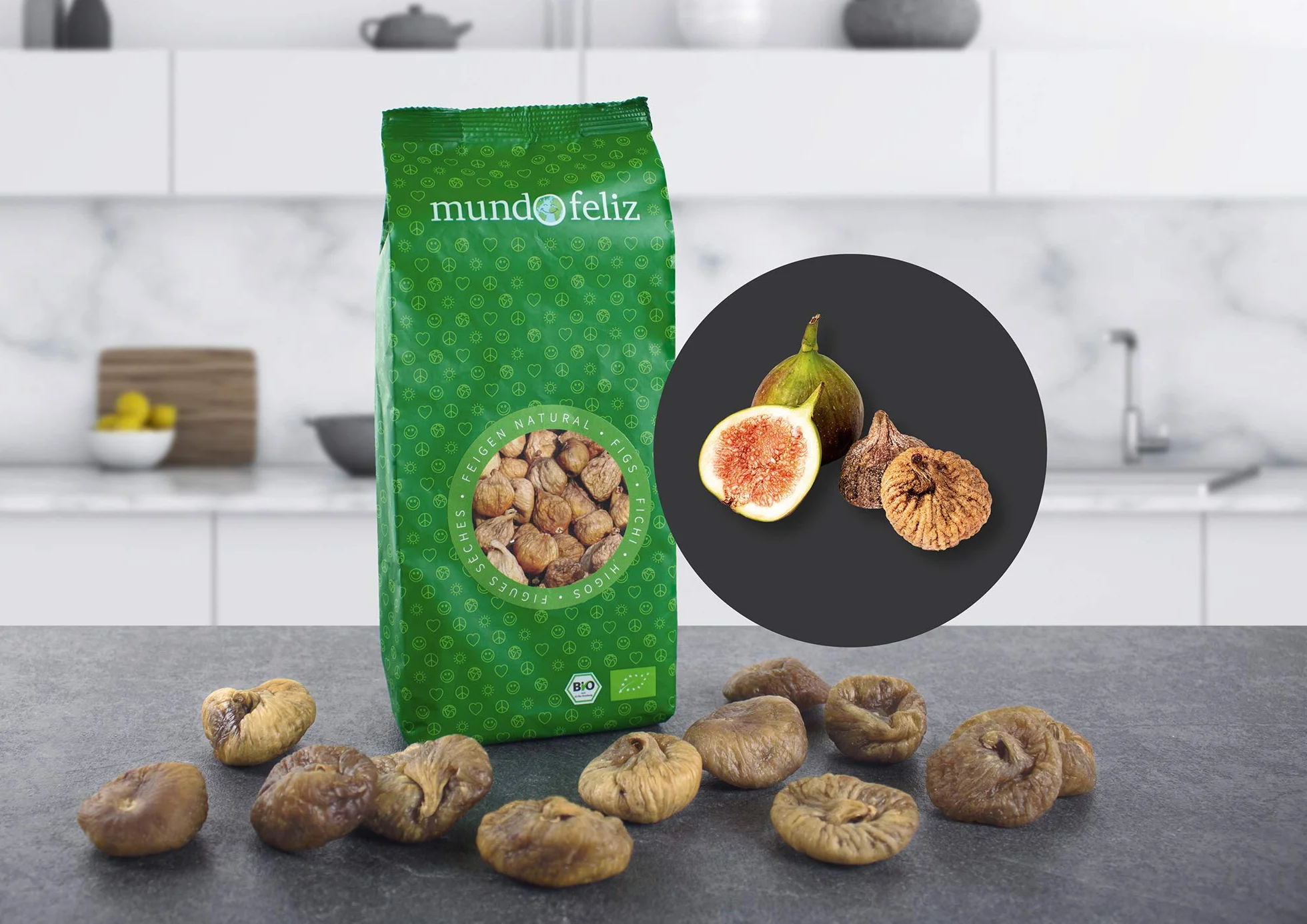 Mundo Feliz Organiczne Suszone Figi 500 g