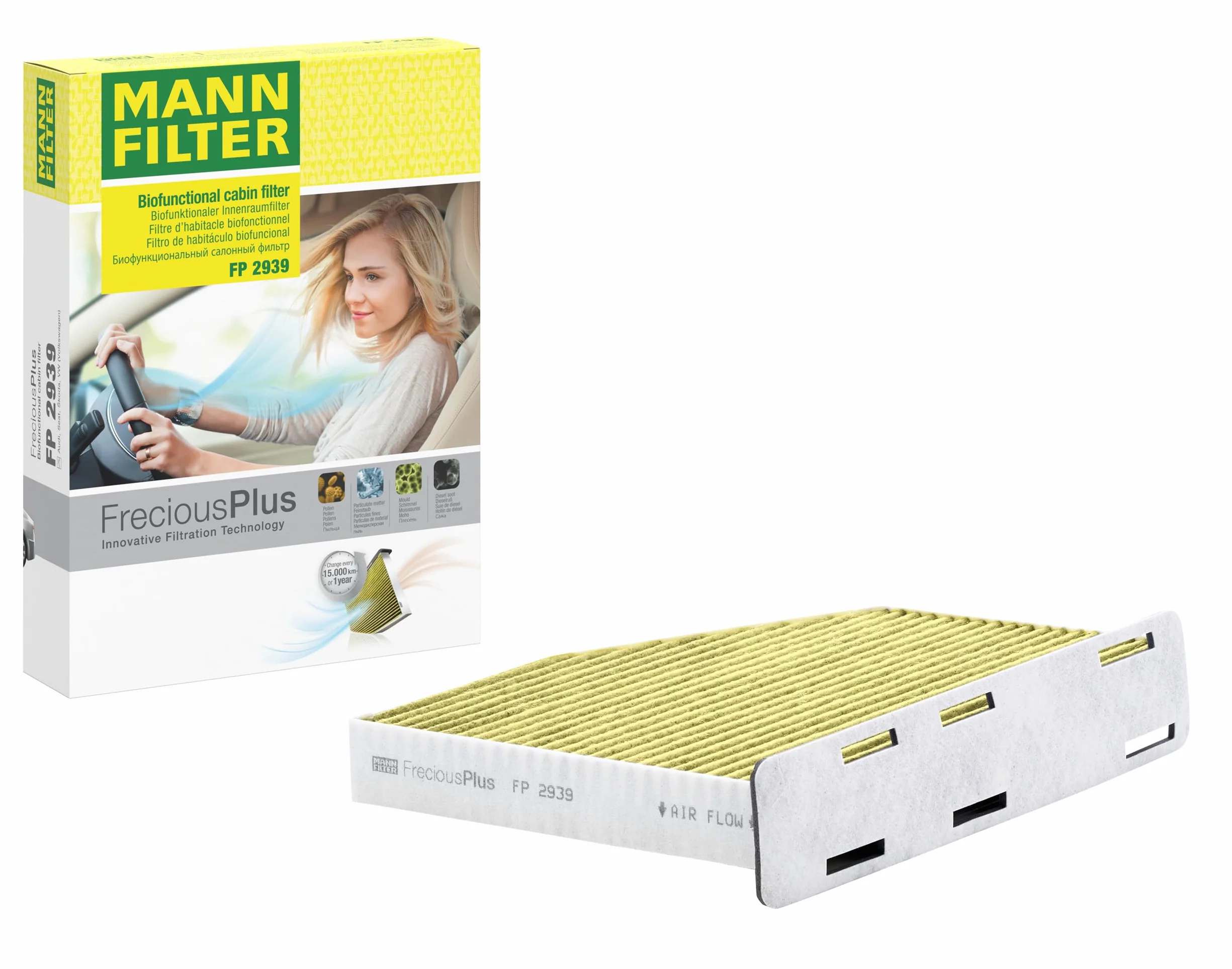 MANN-FILTER FP 2939 Filtr powietrza kabinowego - SAMOCHODY OSOBOWE + DOSTAWCZE