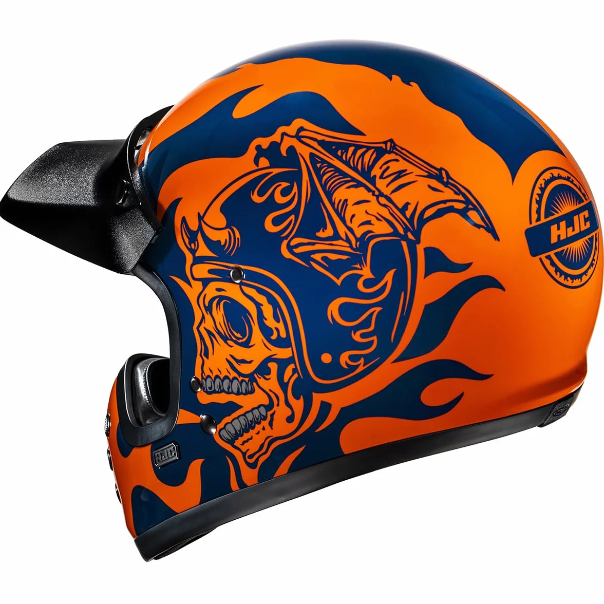 HJC, Zintegrowany kask motocyklowy V60 Flame MC27, M