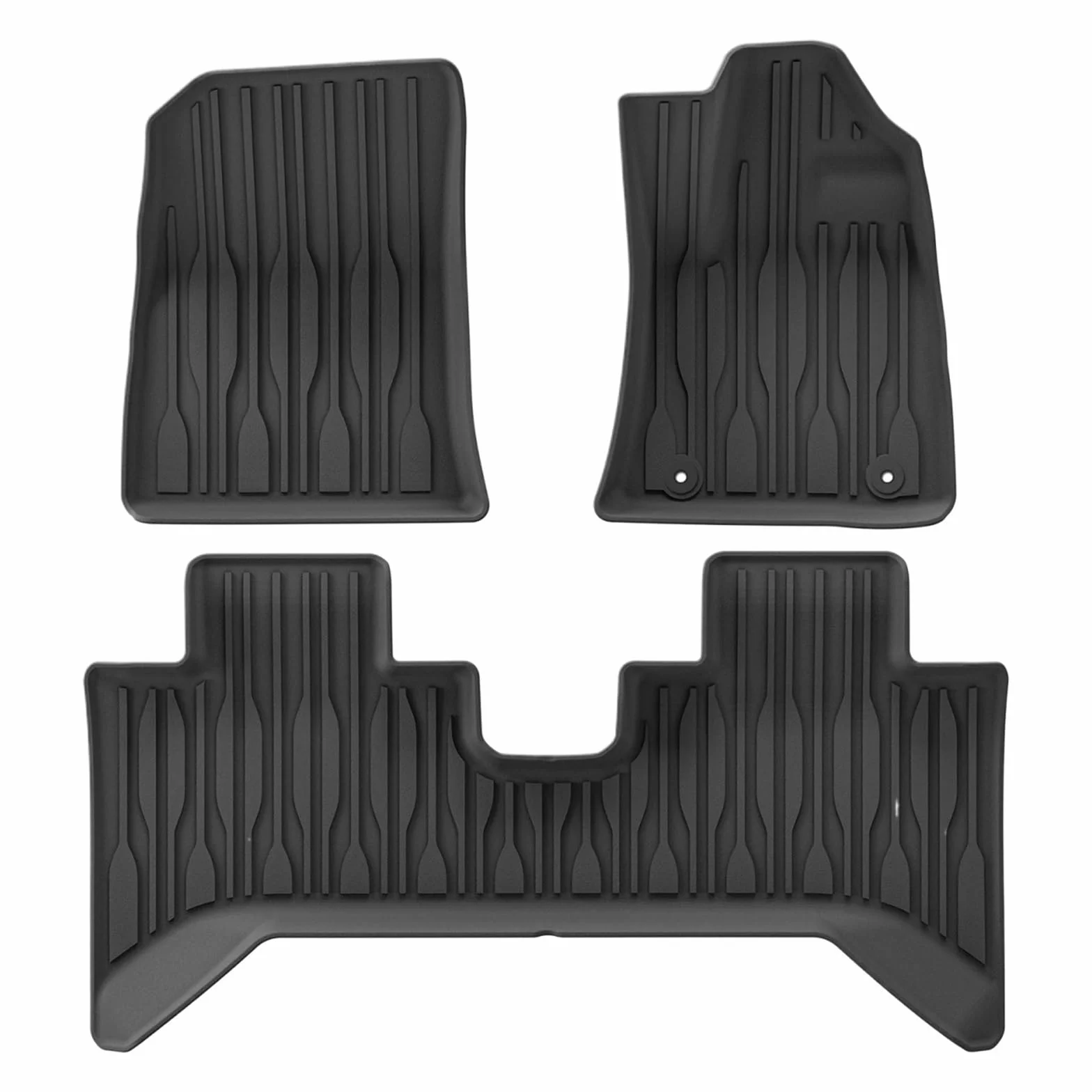 maty samochodowe Do BYD Shark 6 2024 2025 kierownica | Dywaniki samochodowe Wyściółka bagażnika Podkładka do bagażnika CZARNY RHD(24Shark RHD 3PCS)