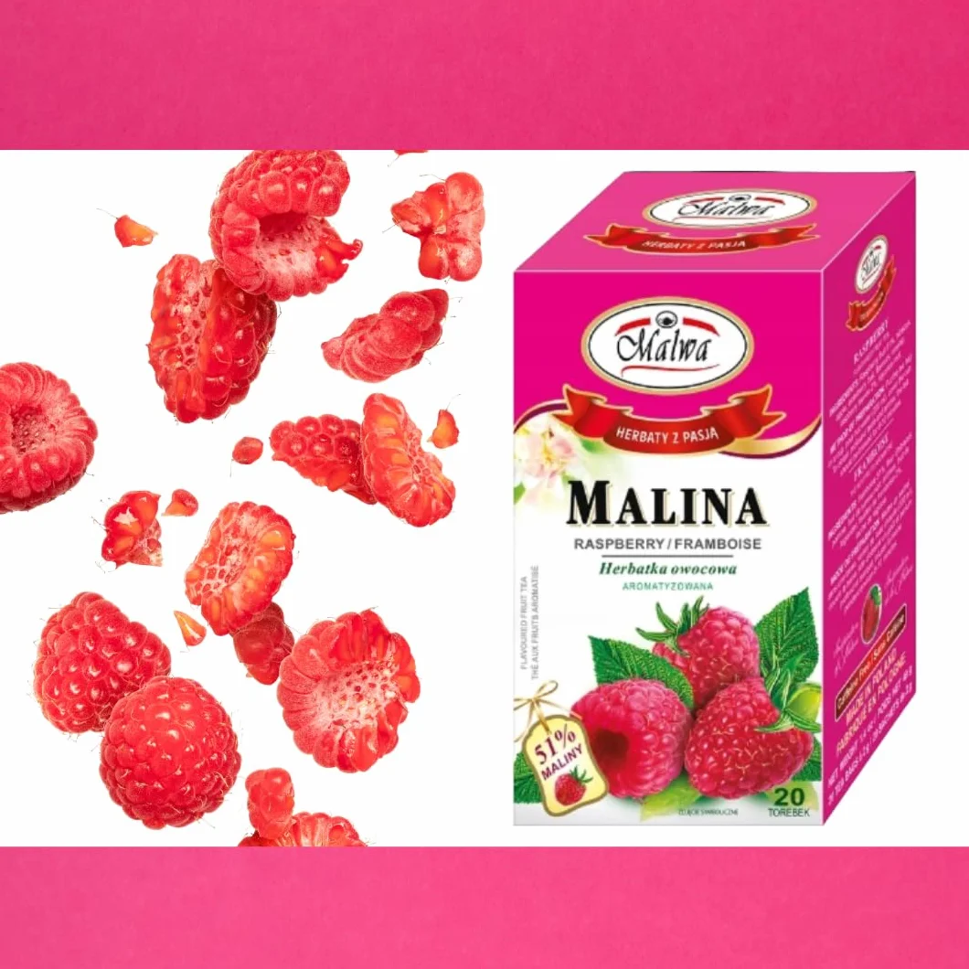 Malwa Herbata owocowa z maliną, 20 woreczków, 40 g