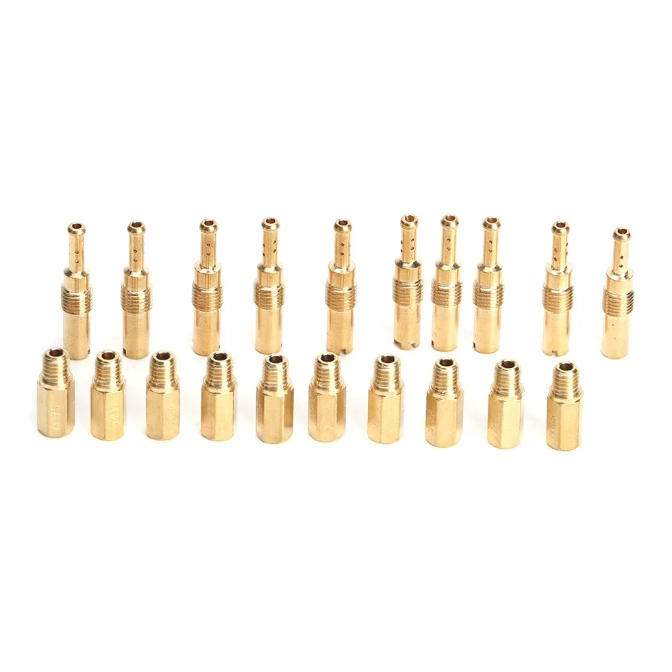 Yctze Kit de jet principal 20 pièces ensemble lent pilote adapté pour OKO KOSO PE PWK Carb