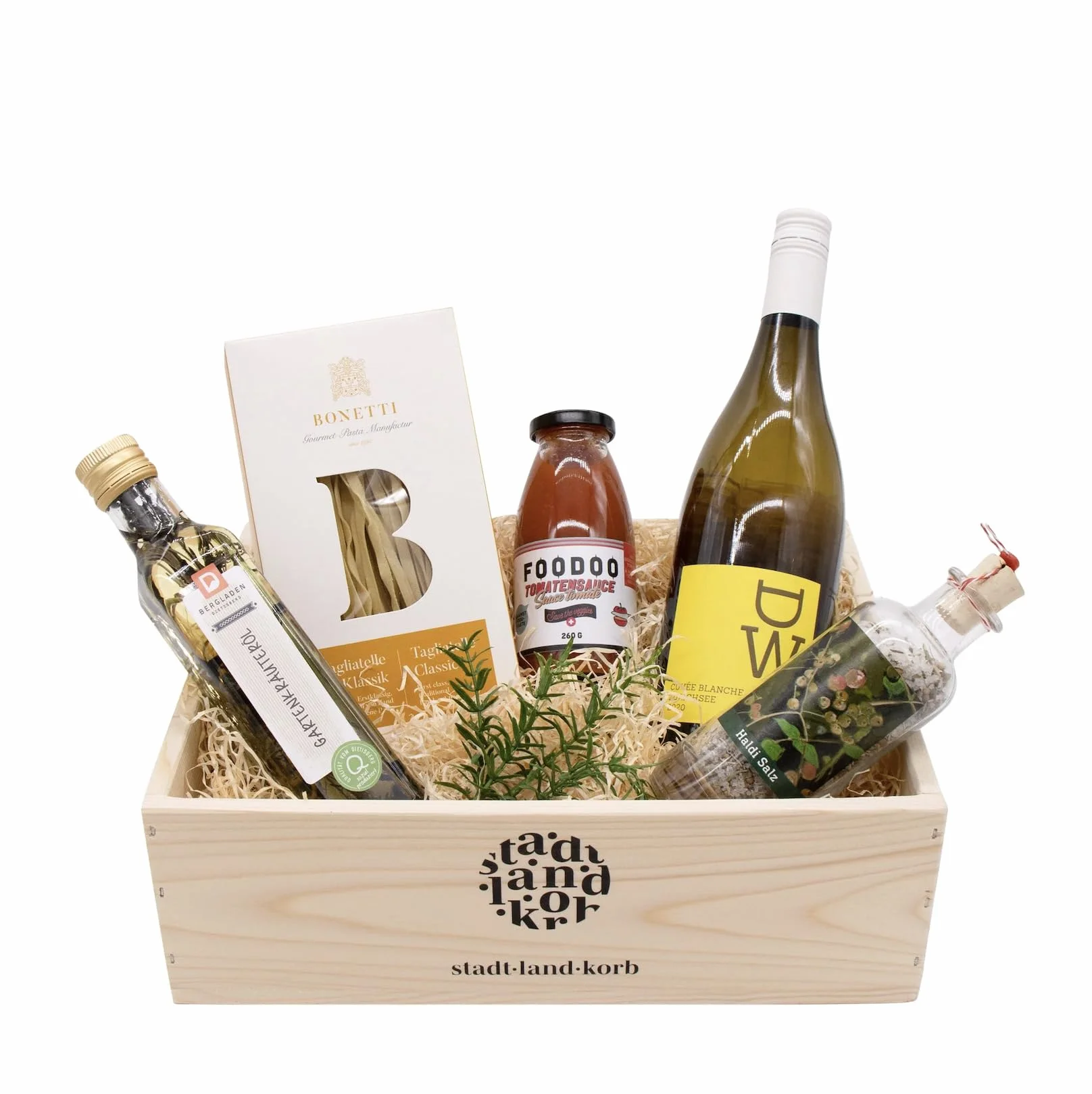 Kosz upominkowy premium Dinner Blanc z produktami regionalnymi