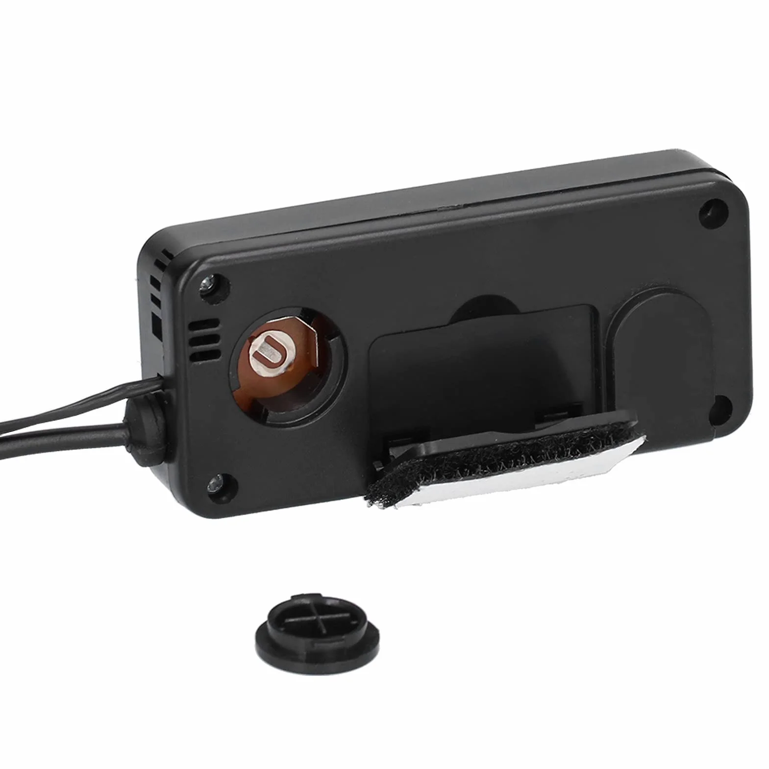 Termometr Samochodowy, Uniwersalny Mini Cyfrowy Miernik Temperatury DC 12 V Z Podświetlanym Wyświetlaczem LCD Do Samochodów(Zielony)