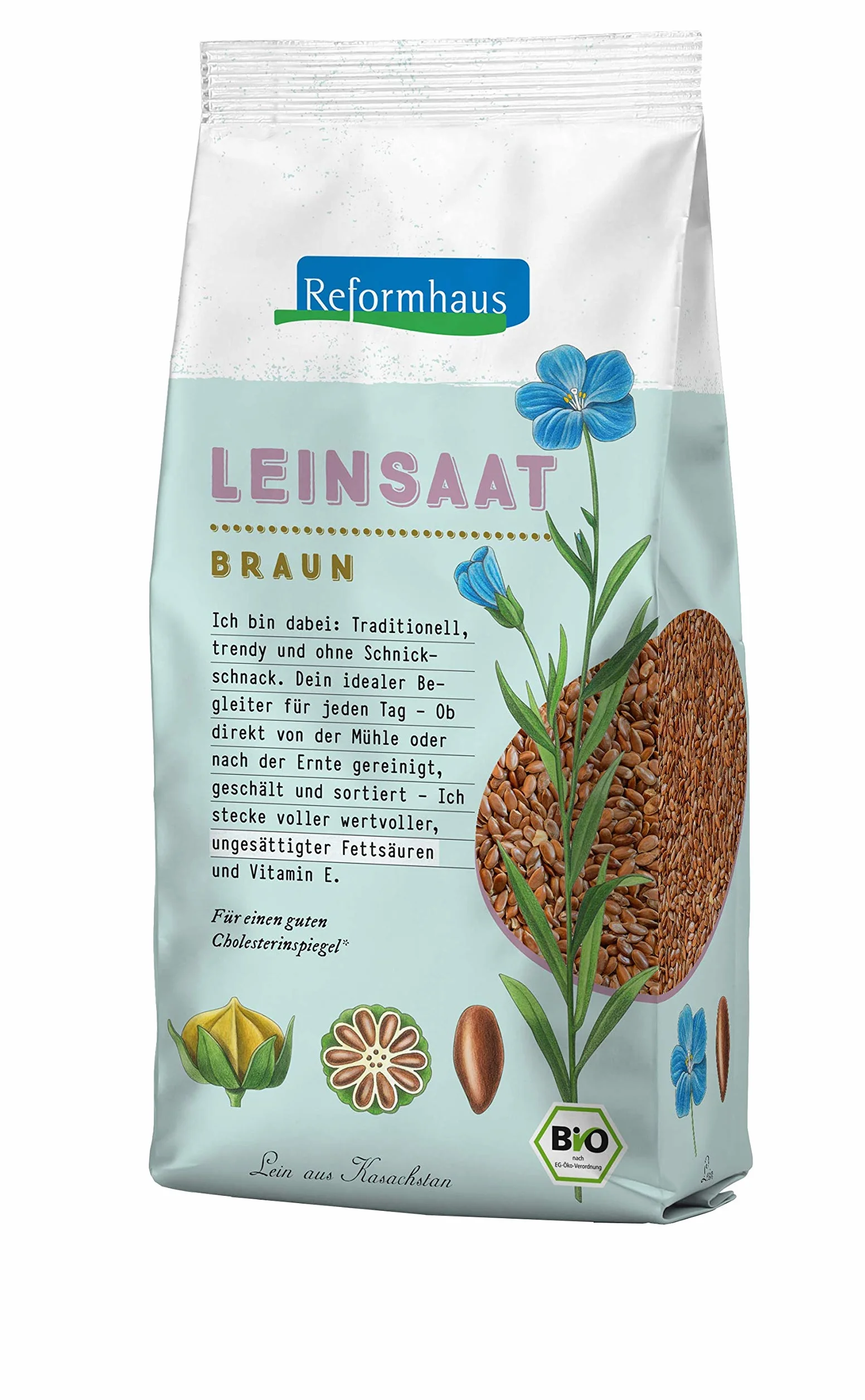 Siemię lniane brązowe bio Reformhaus 200 g