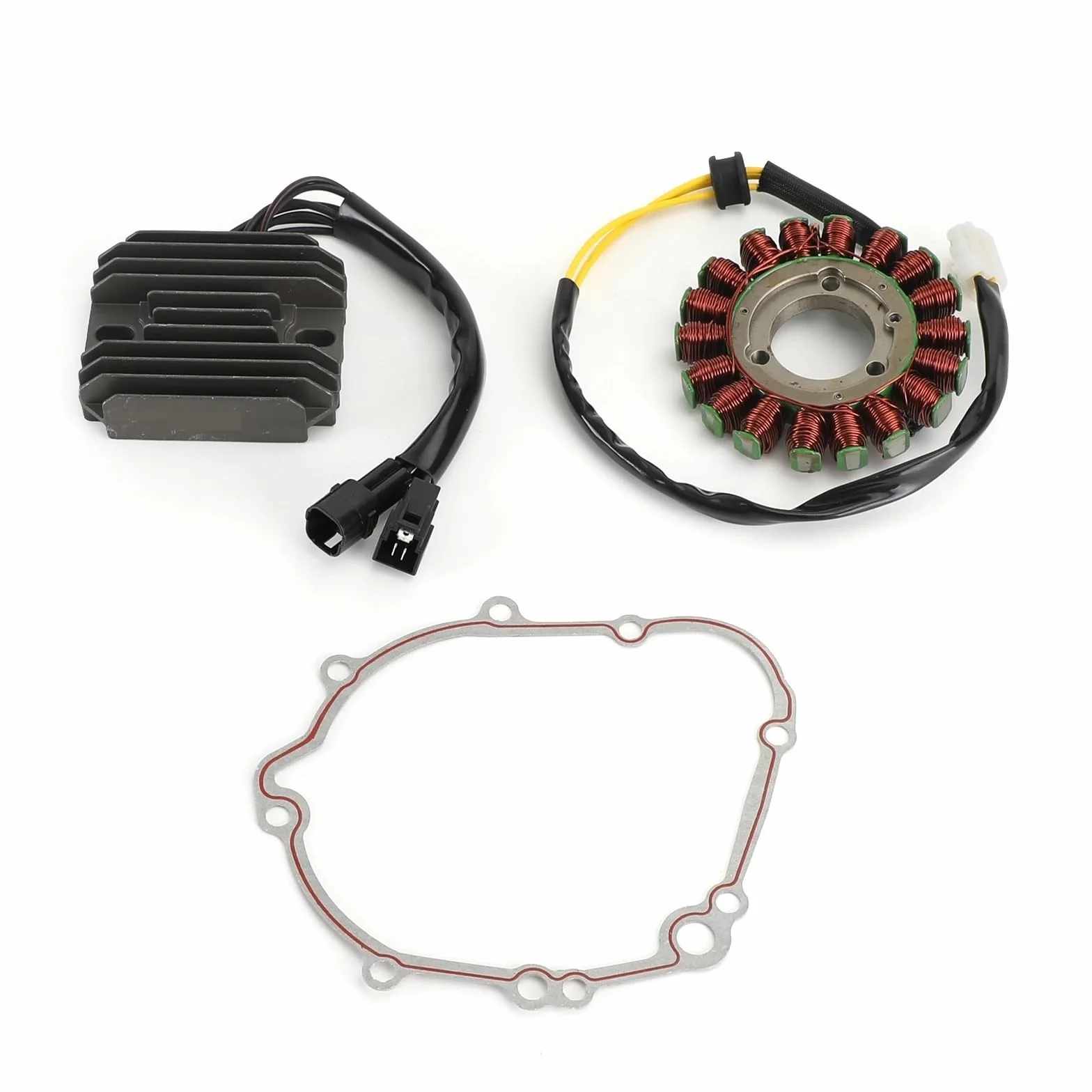 Stonaj generatory‌ Zestaw uszczelek cewki stojana regulatora pasujący do Suzuki GSXR 600 GSX-R 750 2006-2007 K6 K7 31401-01H00 32800-02H00 Części silnika Cewka stojana‌