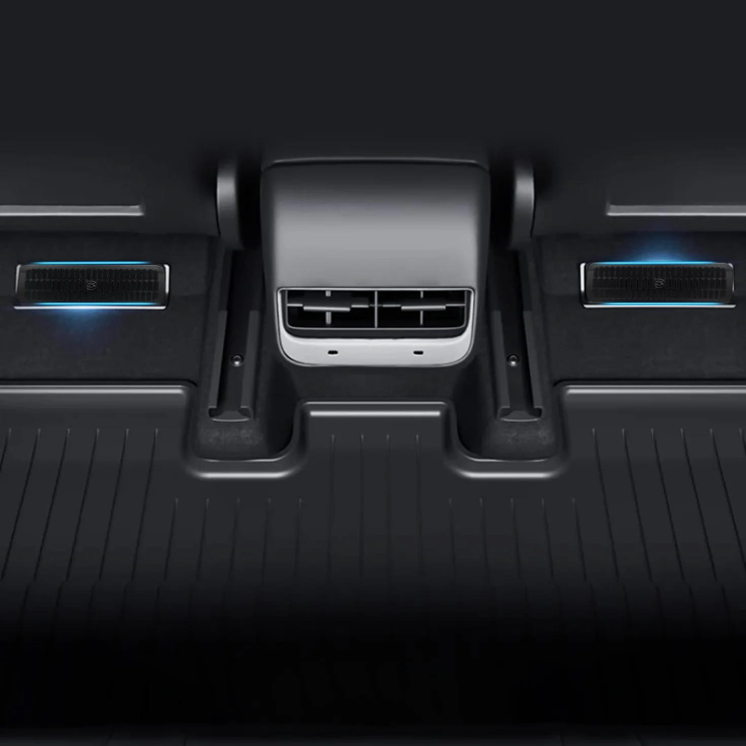 TOPABYTE Osłona wentylacyjna do Tesla Model 3 Highland 2024, osłona wentylacyjna pod siedzeniem, kratka wentylacyjna pod siedzeniem, ochrona kratki wylotowej, akcesoria Highland (2 sztuki)